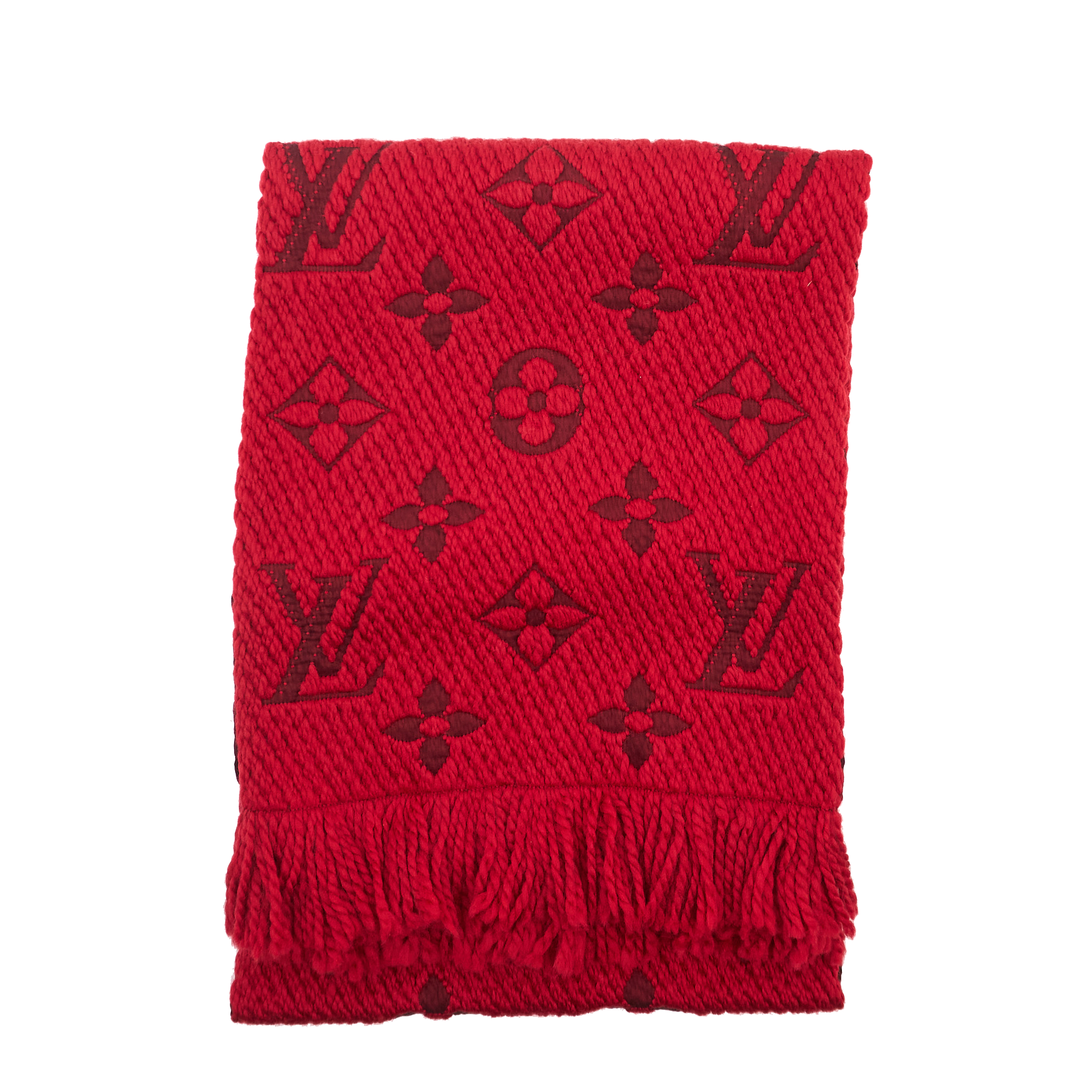 Louis Vuitton Red Wool Scarf