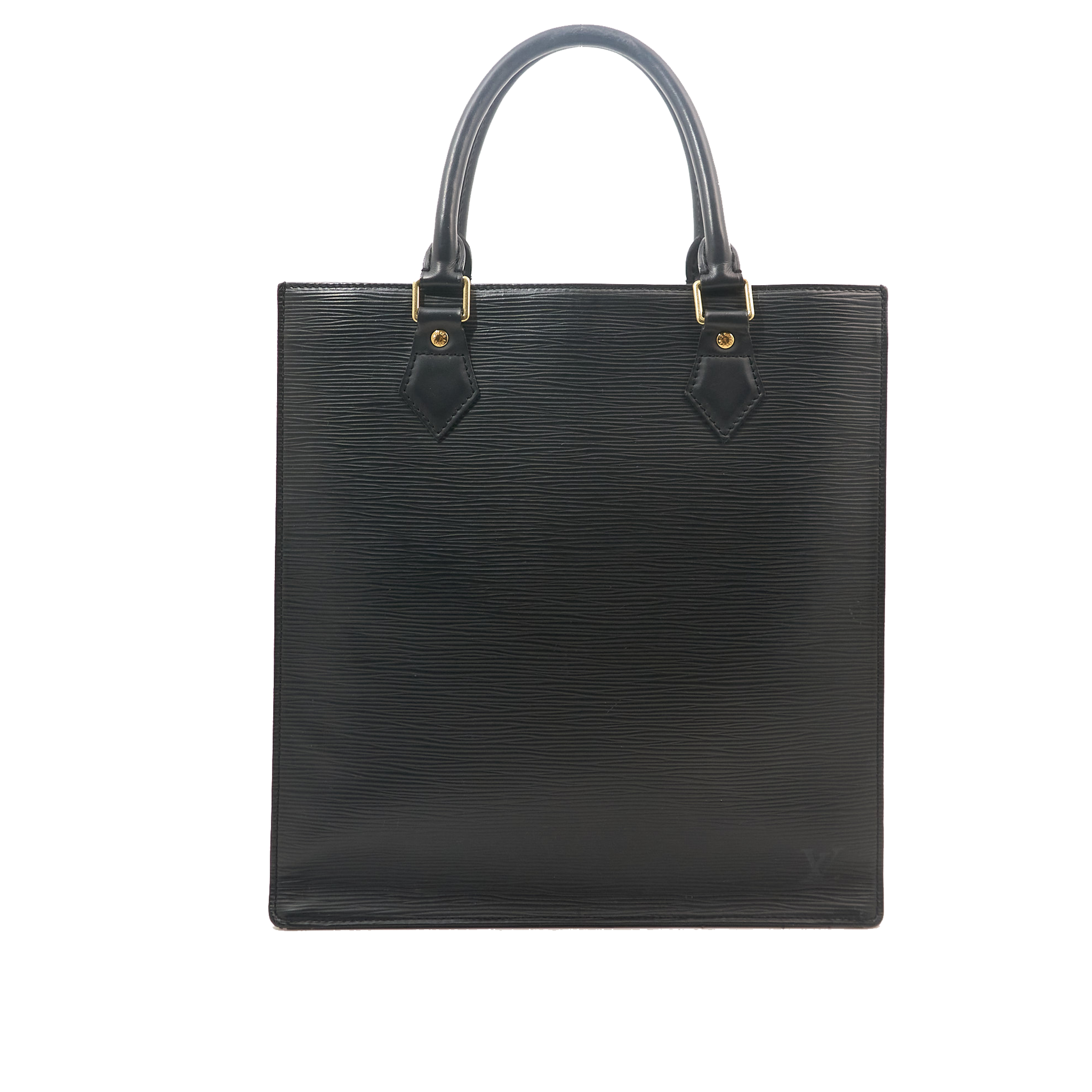 Louis Vuitton EPI Leather Sac Plat Black Tote