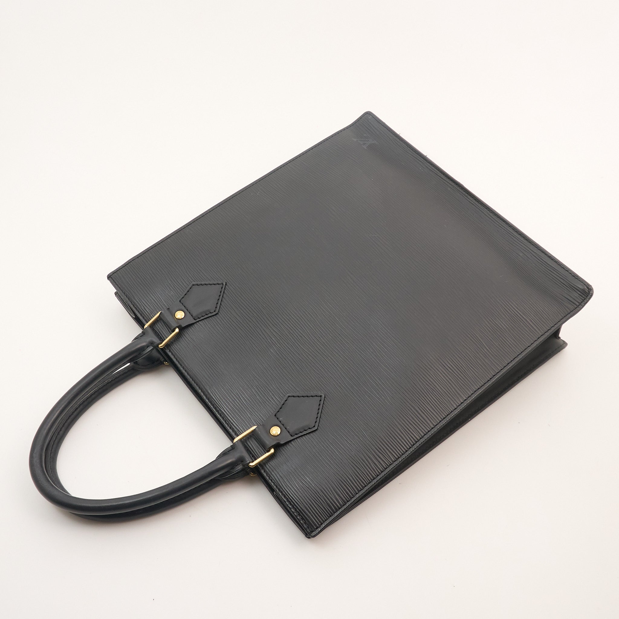 Louis Vuitton EPI Leather Sac Plat Black Tote
