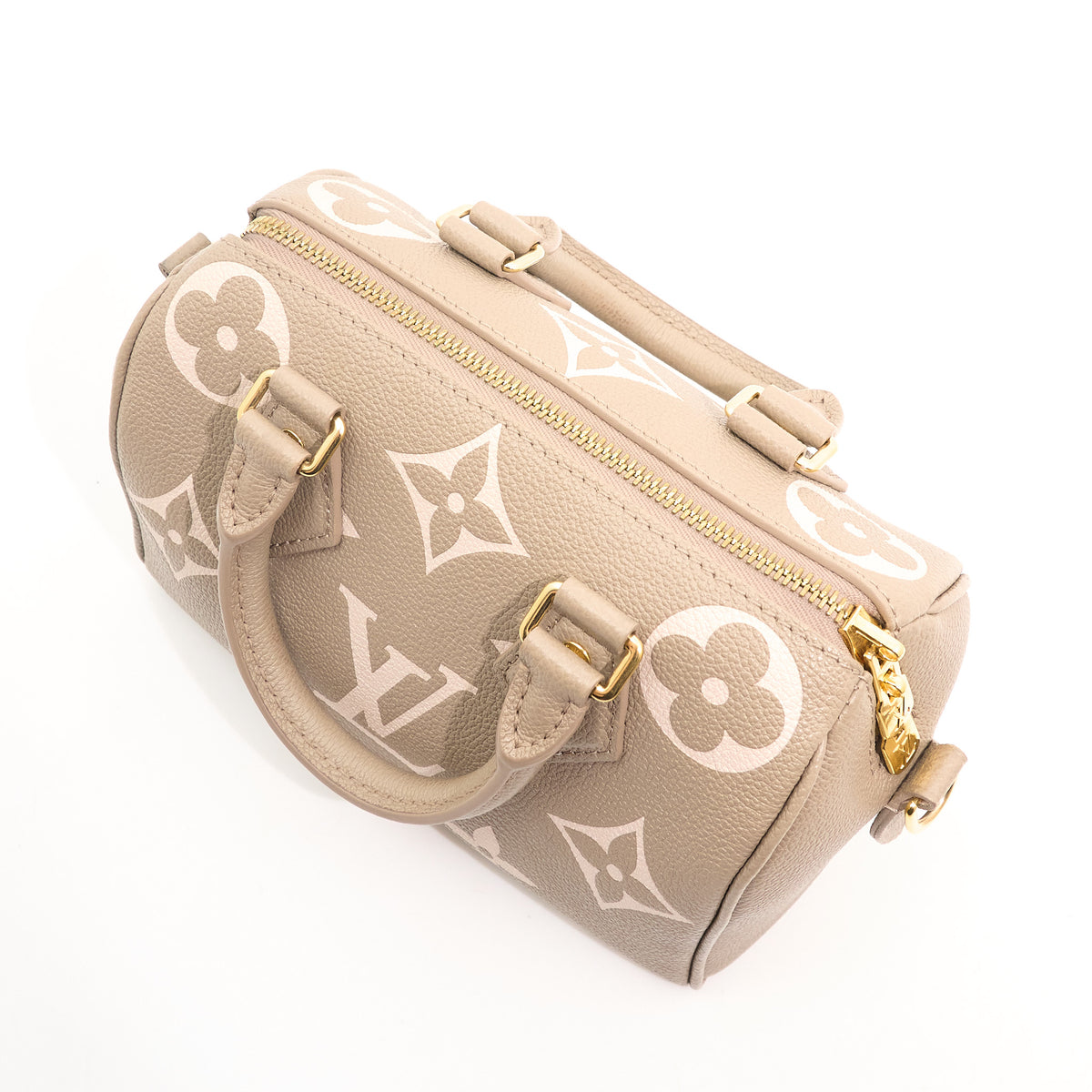 Louis Vuitton Bandoulière Speedy 20 Bi-Colour Empreinte Bag
