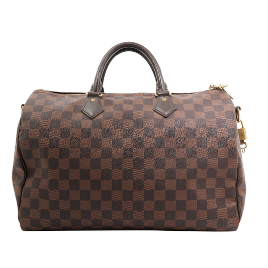 Louis Vuitton Speedy 35 Bag in Damier Ebene