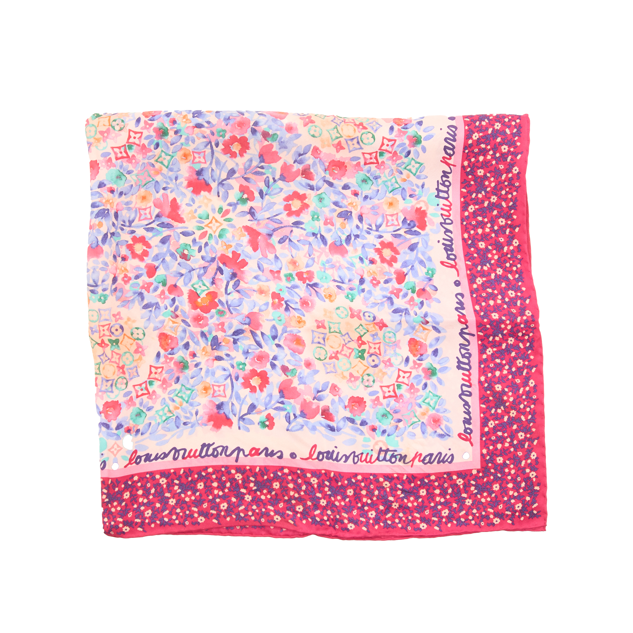 Louis Vuitton Floral Silk Scarf