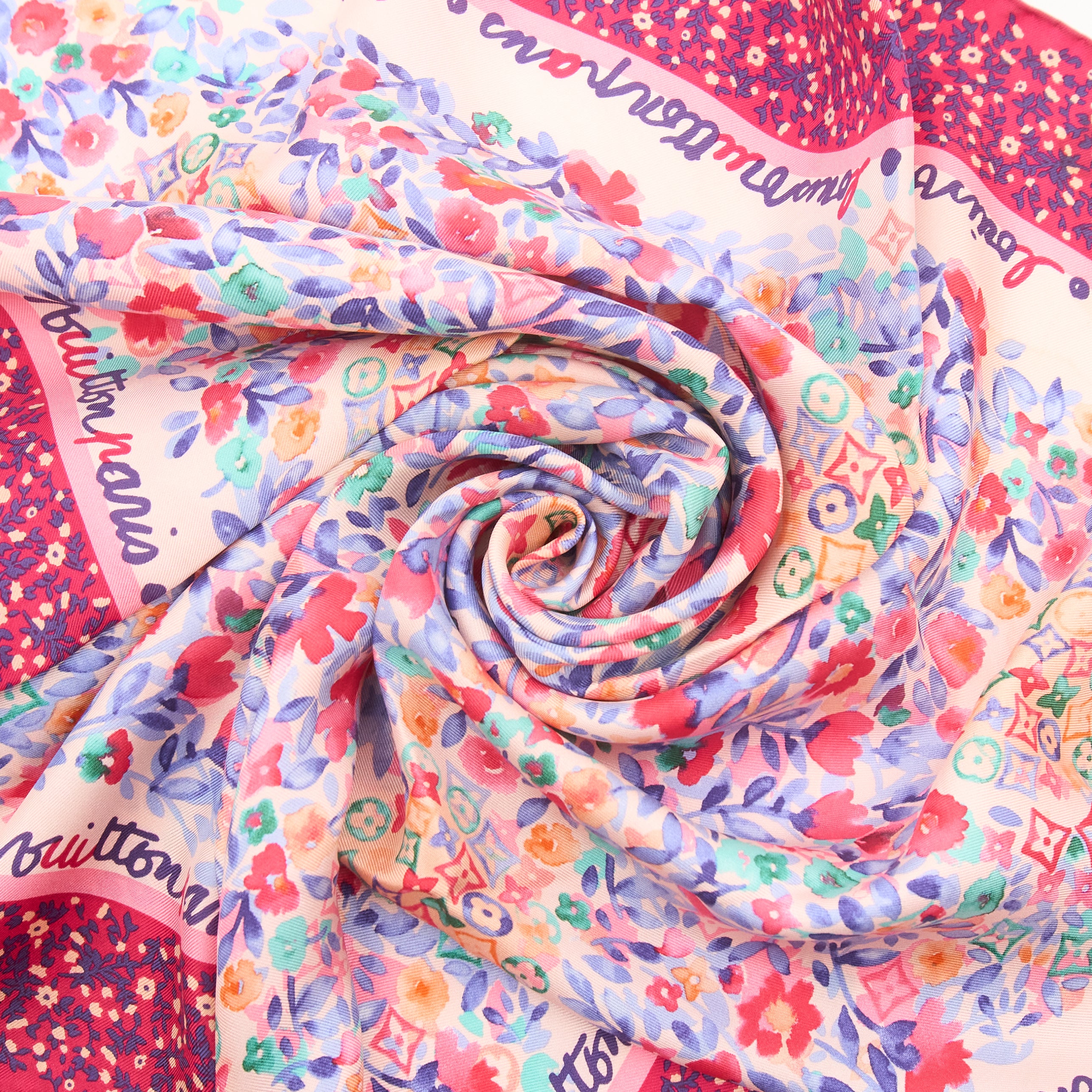 Louis Vuitton Floral Silk Scarf