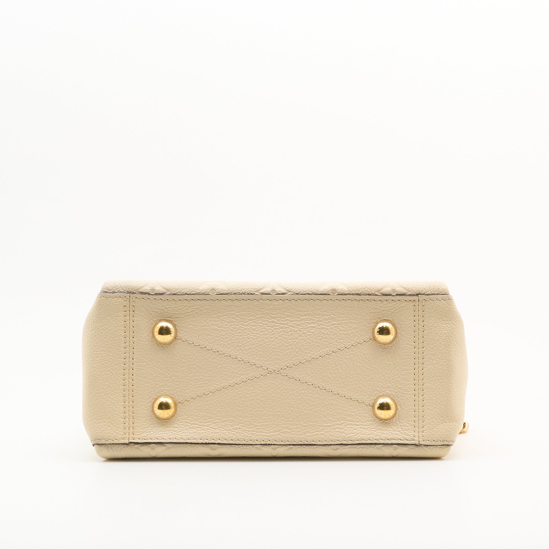 Louis Vuitton Surène BB Handbag in Cream Monogram Empreinte Leather