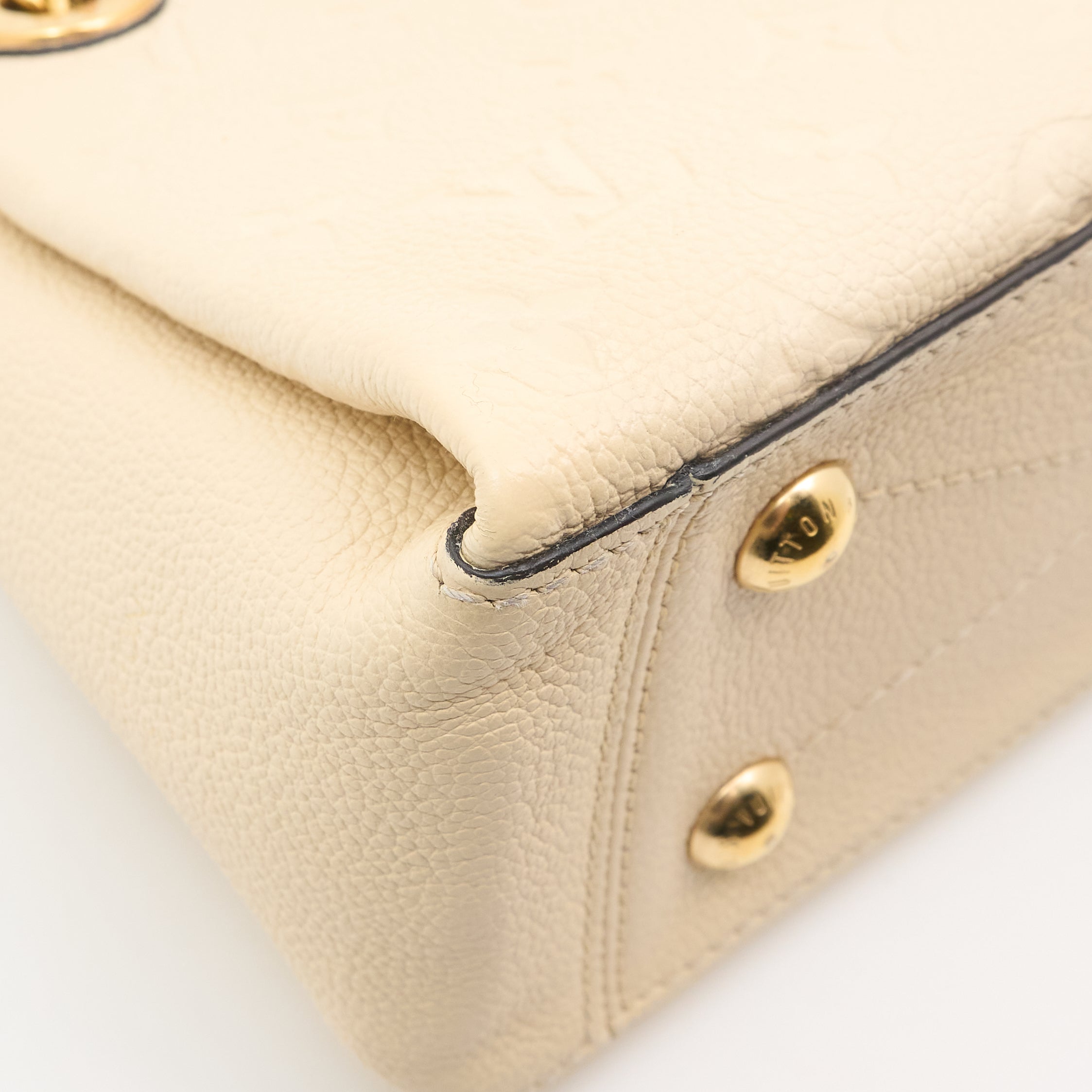 Louis Vuitton Surène BB Handbag in Cream Monogram Empreinte Leather