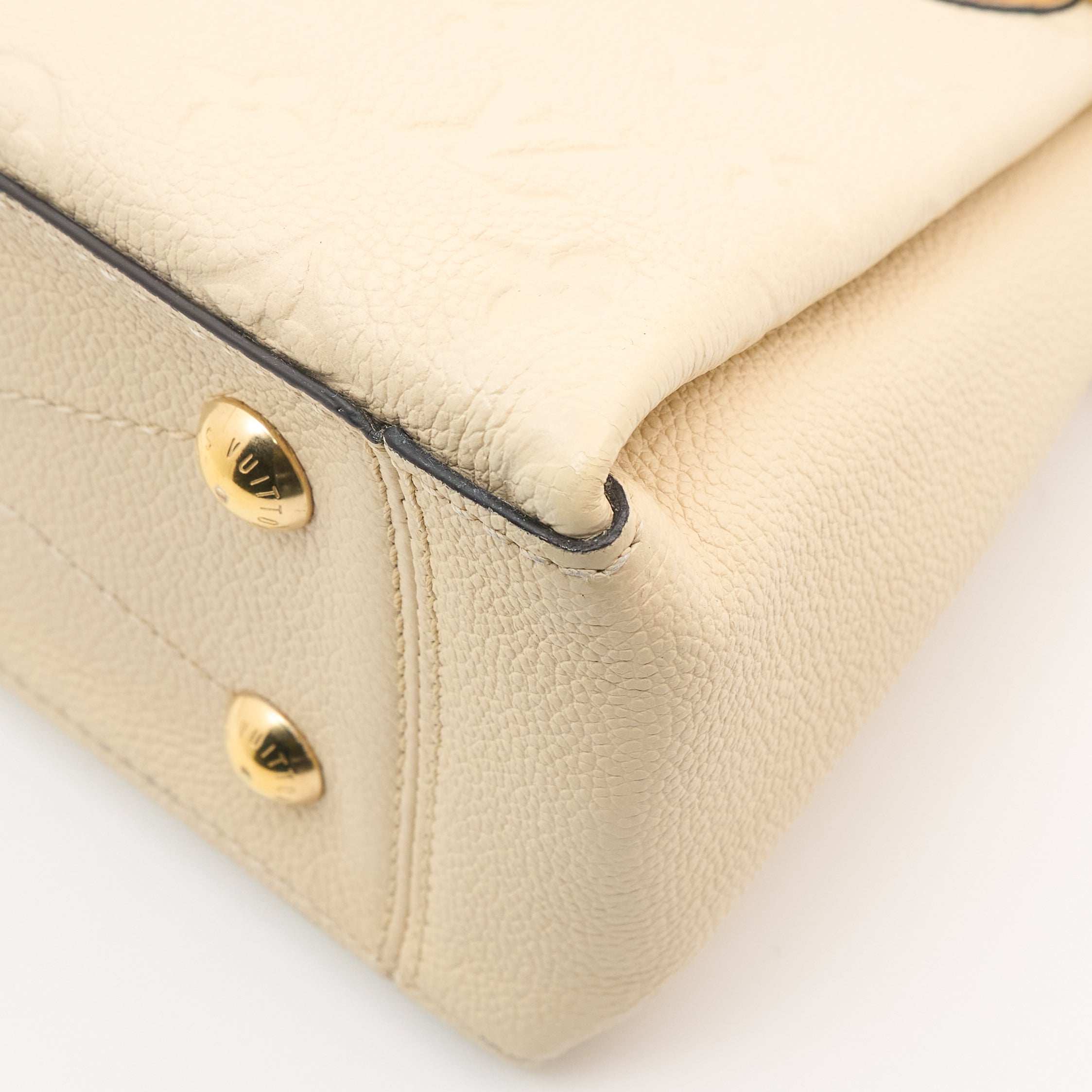 Louis Vuitton Surène BB Handbag in Cream Monogram Empreinte Leather