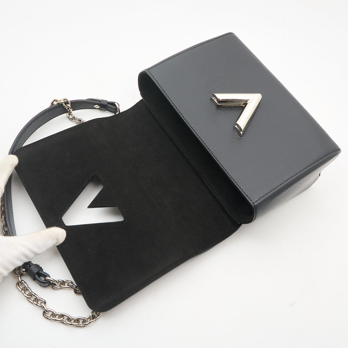 Louis Vuitton Twist MM Black Epi Bag