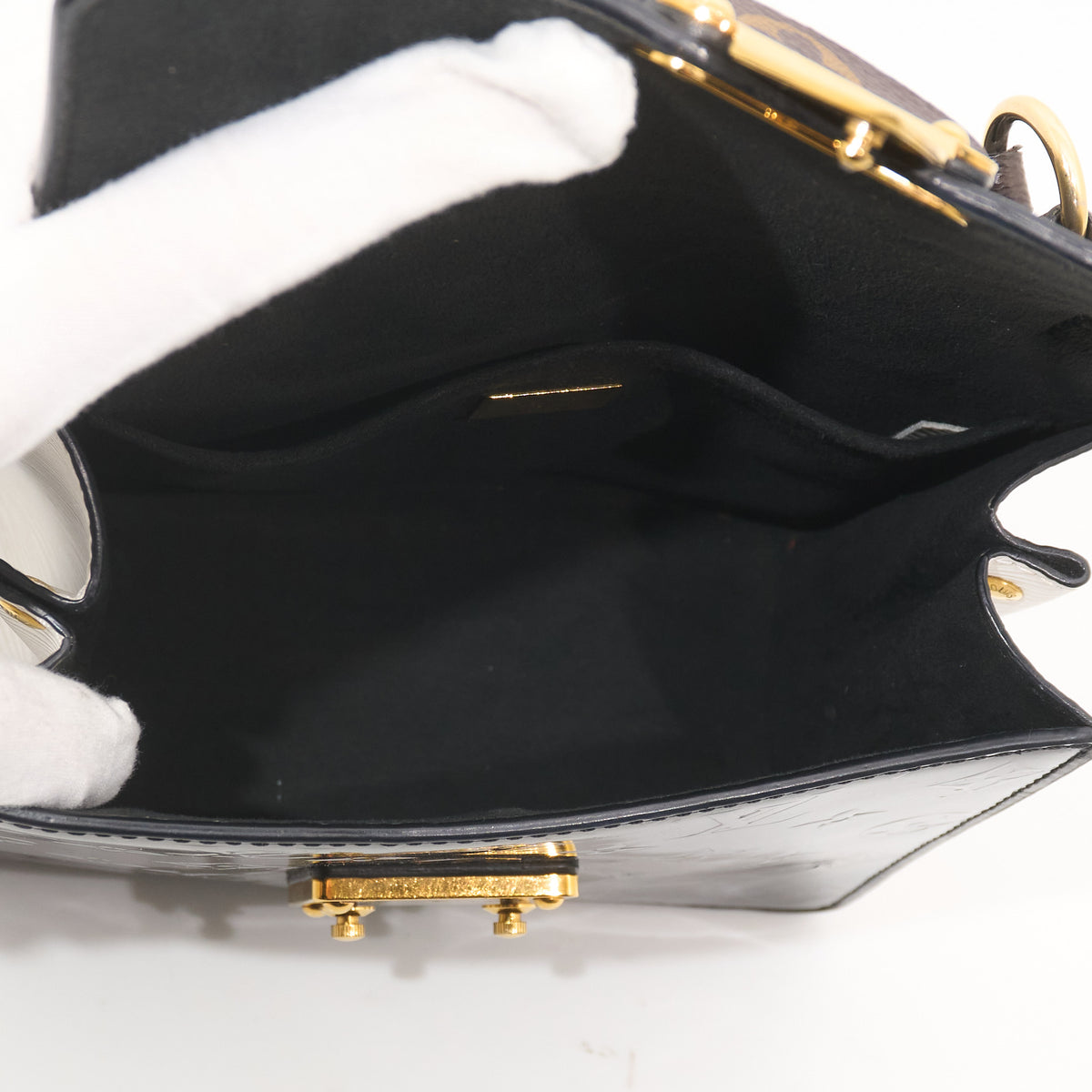 Louis Vuitton Black Vernis Spring Street Bag