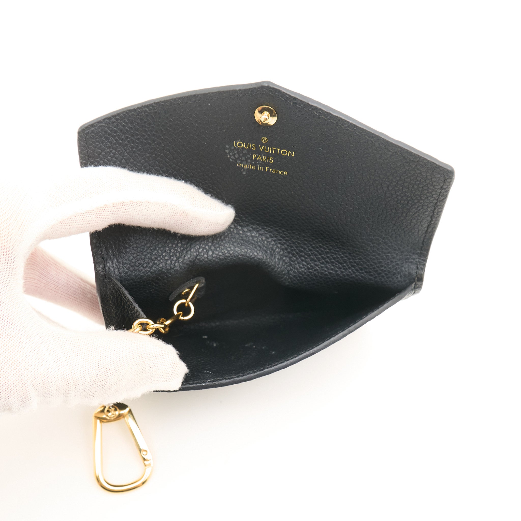 Louis Vuitton Black Monogram Coin Key Chain