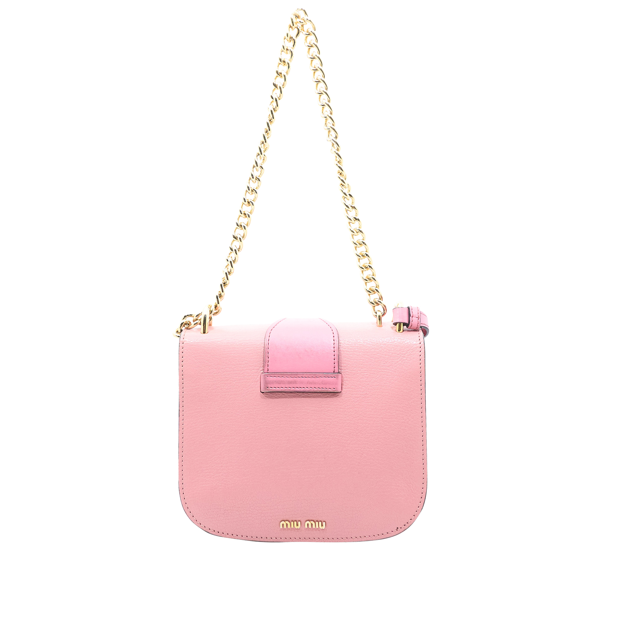 Mui Mui Madras Pink Crossbody Bag