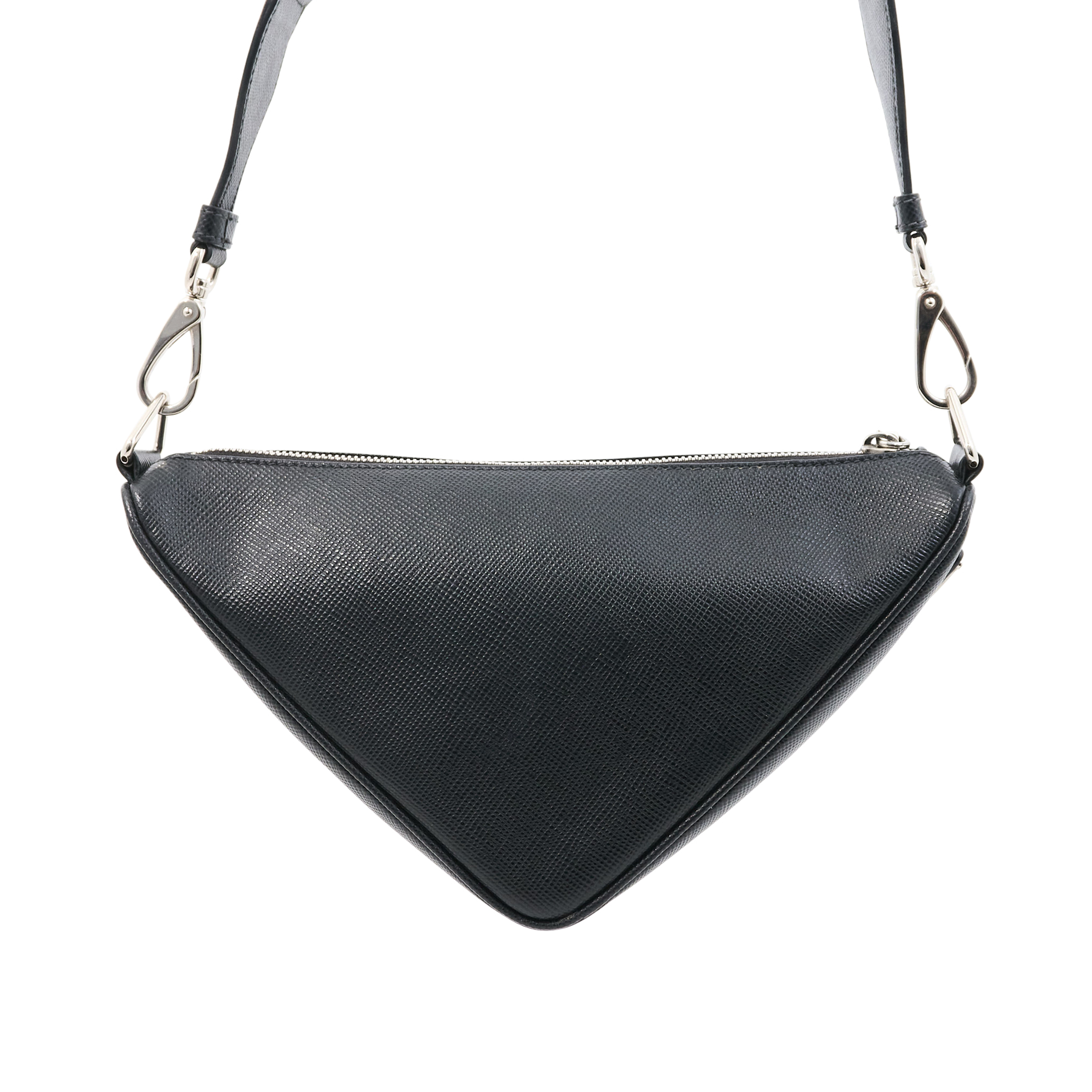 Prada Black Saffiano Triangle Bag