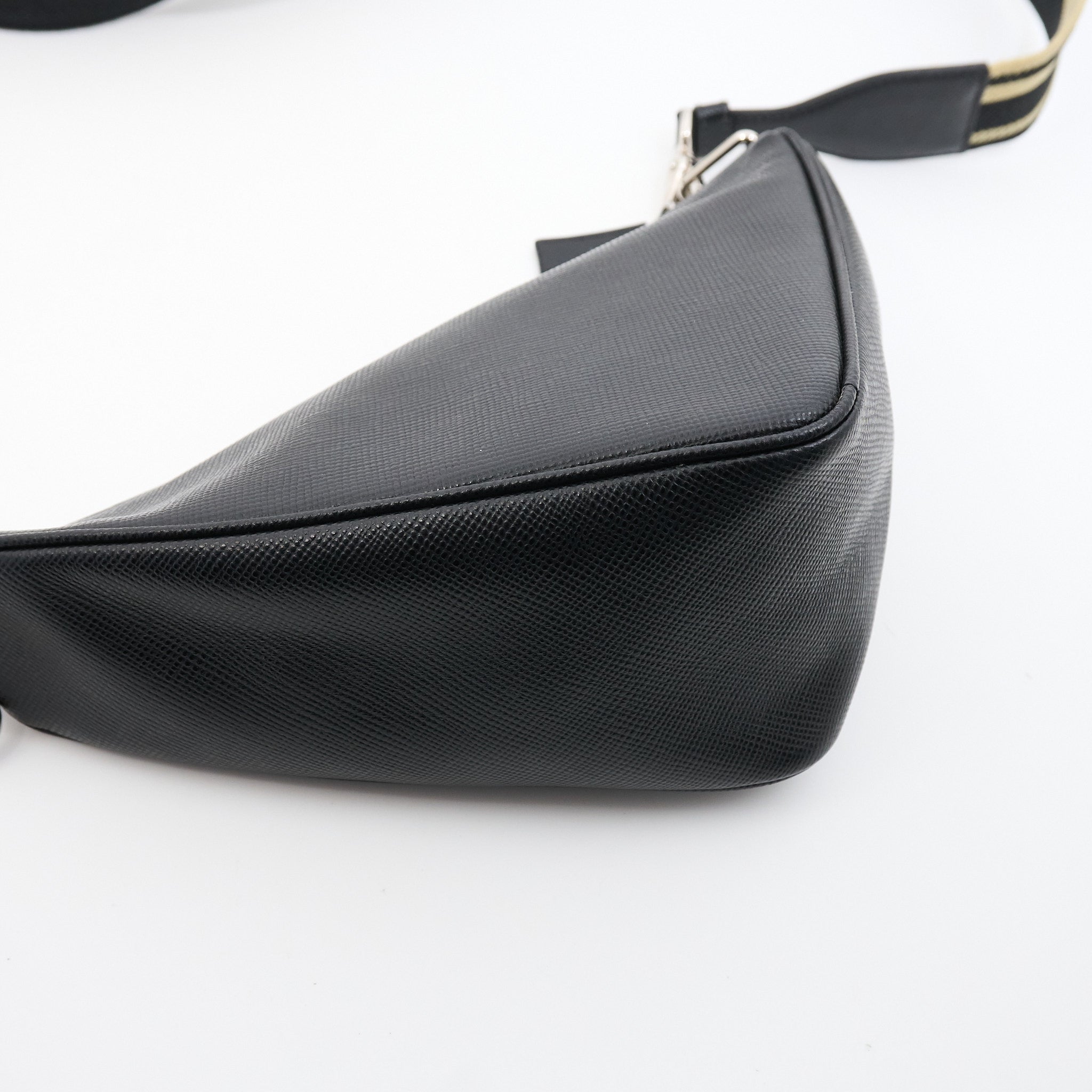 Prada Black Saffiano Triangle Bag