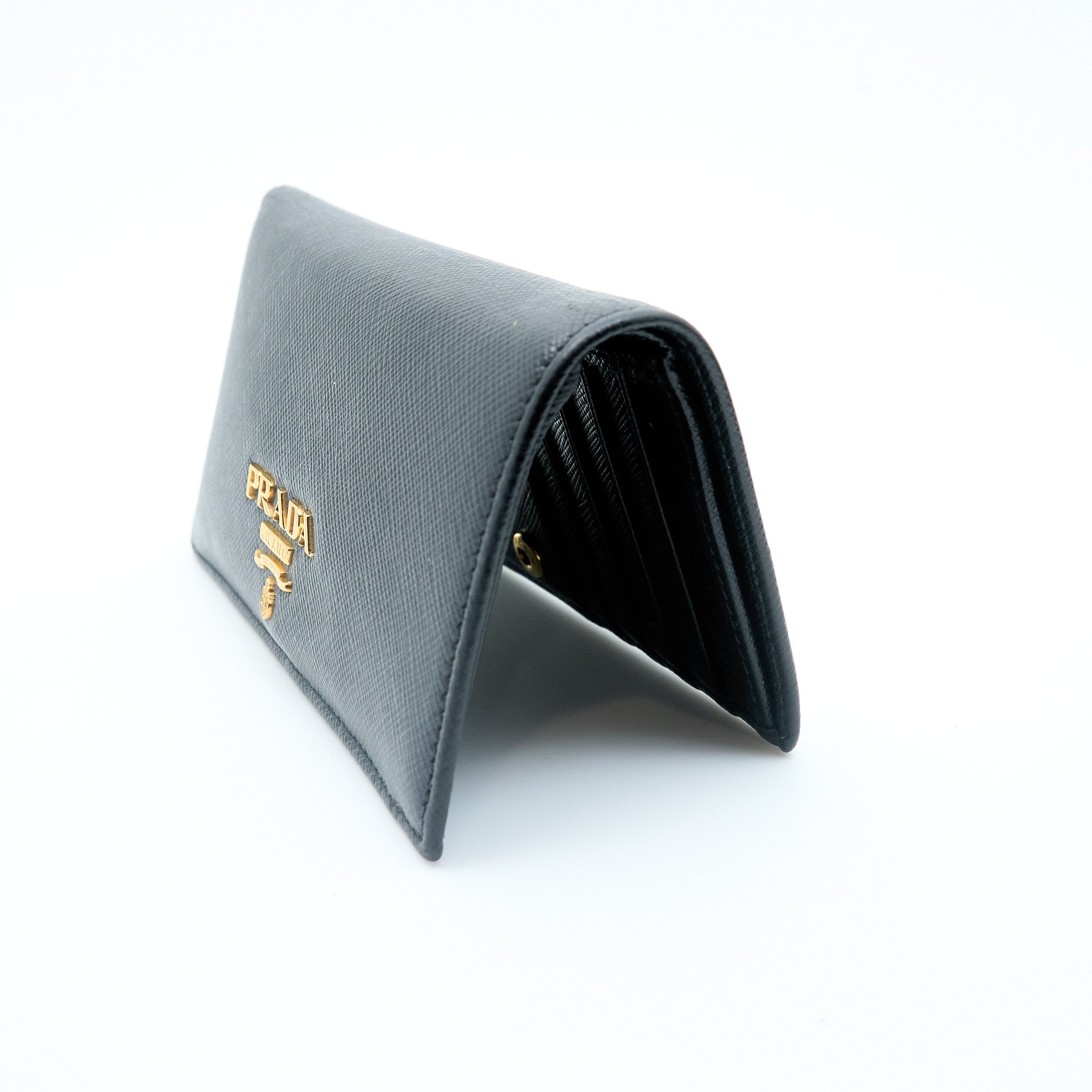 Prada Saffiano Black Wallet