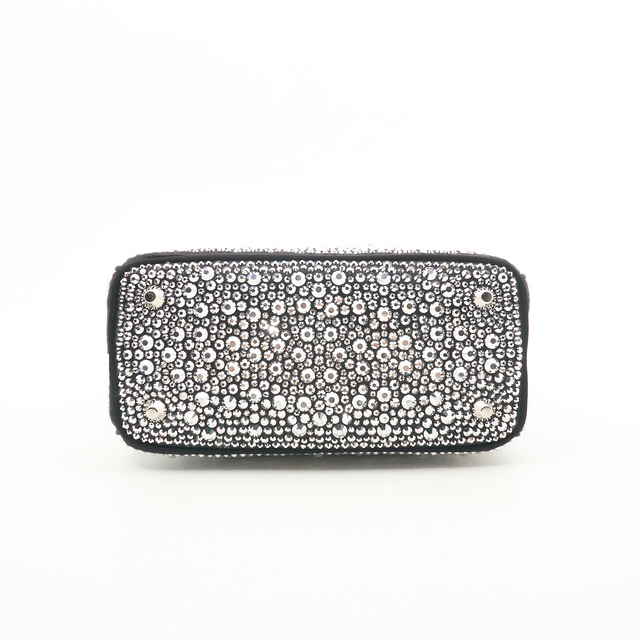 Prada Galleria Satin Bag With Crystals