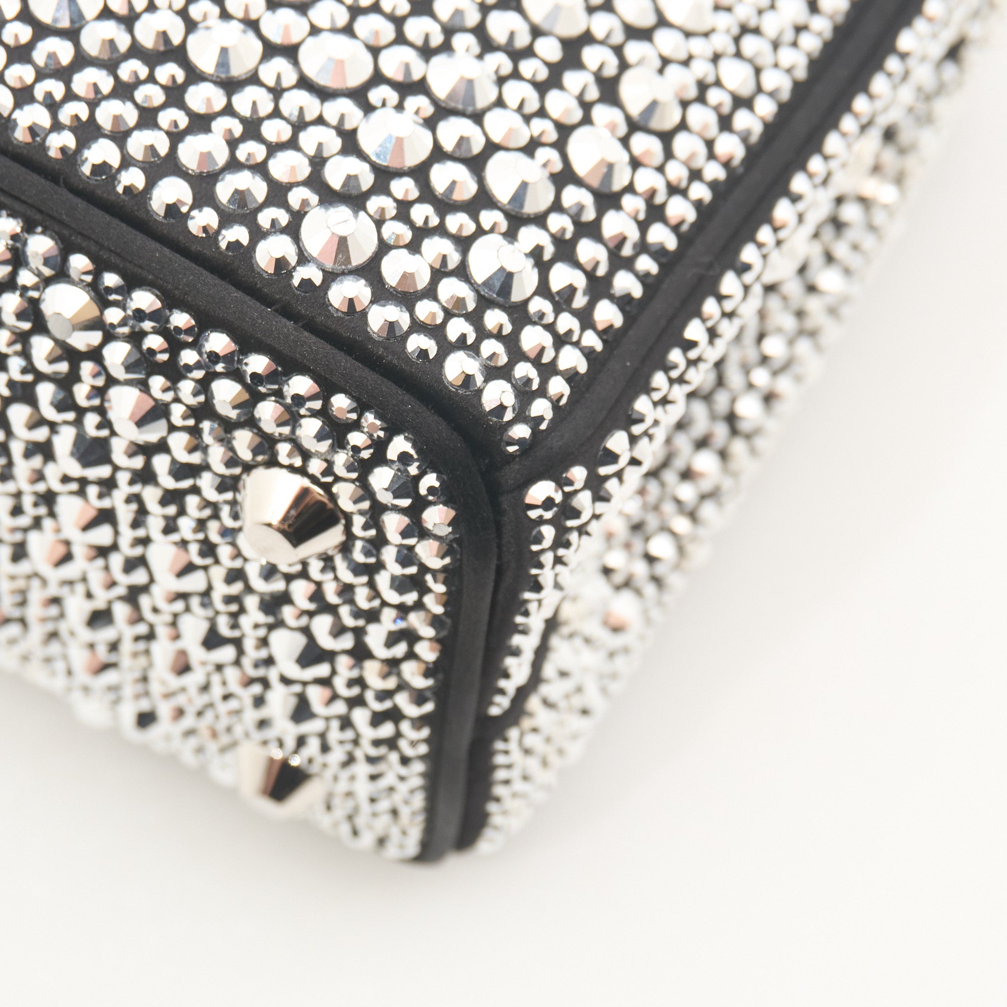 Prada Galleria Satin Bag With Crystals