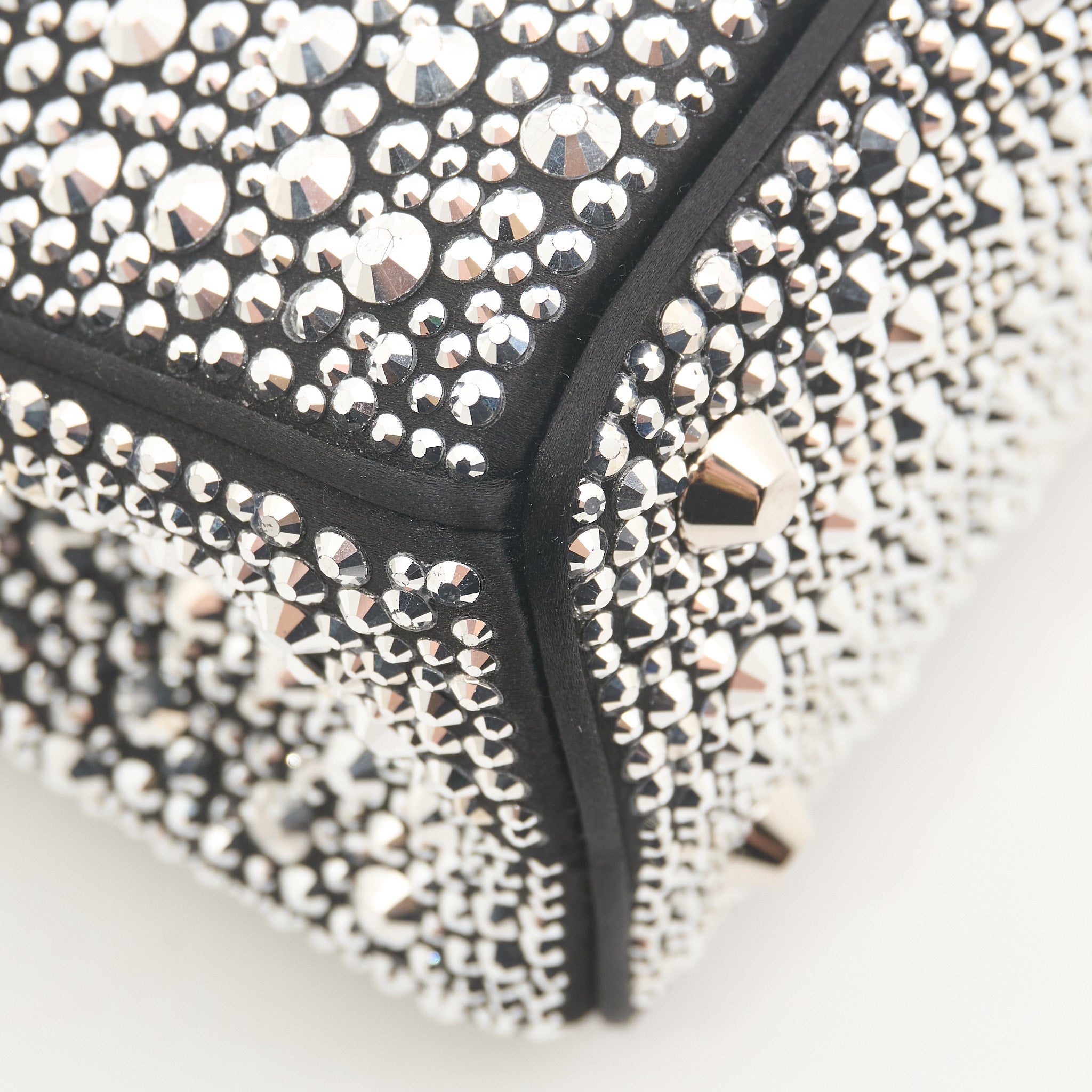 Prada Galleria Satin Bag With Crystals