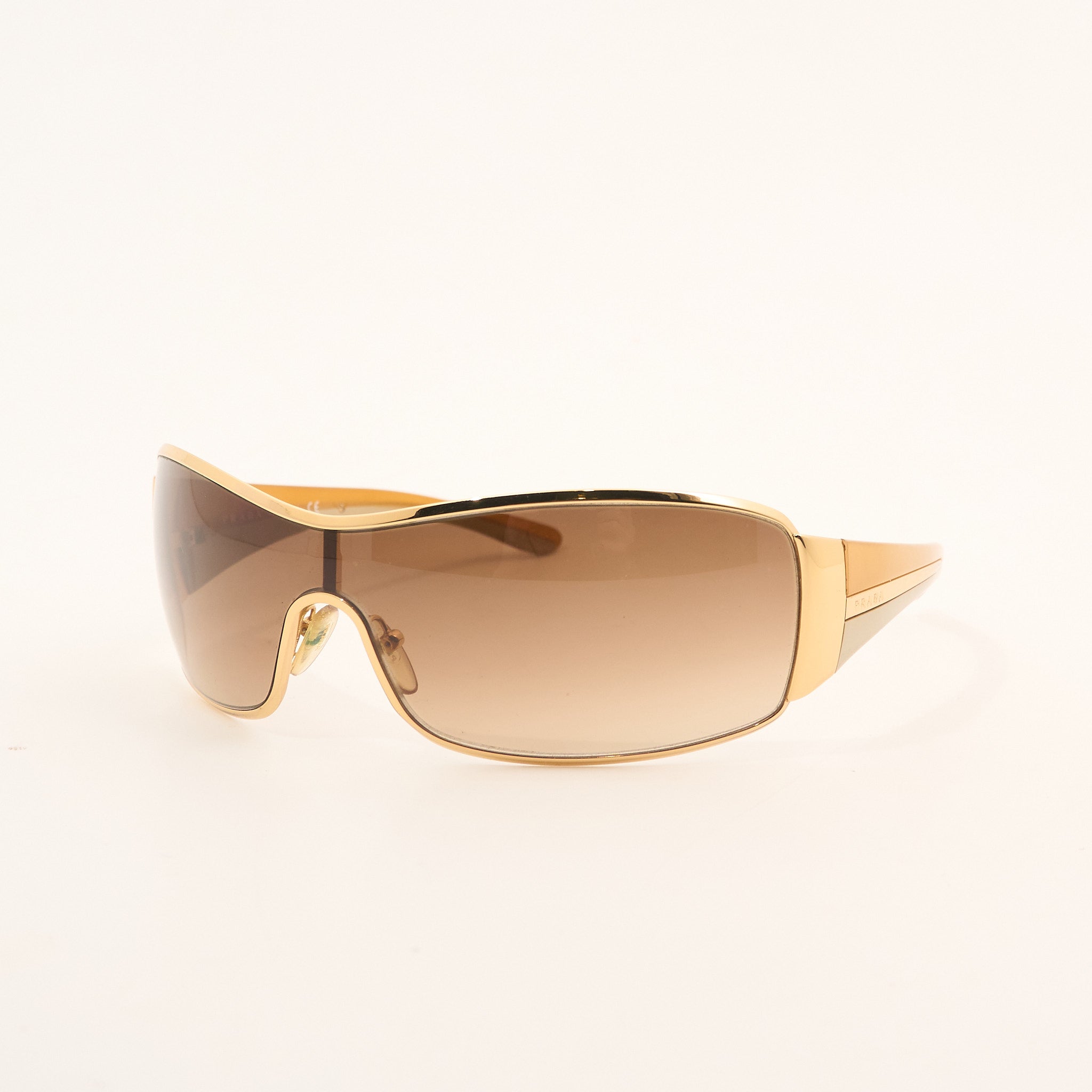 Prada Gold Shield Sunglasses