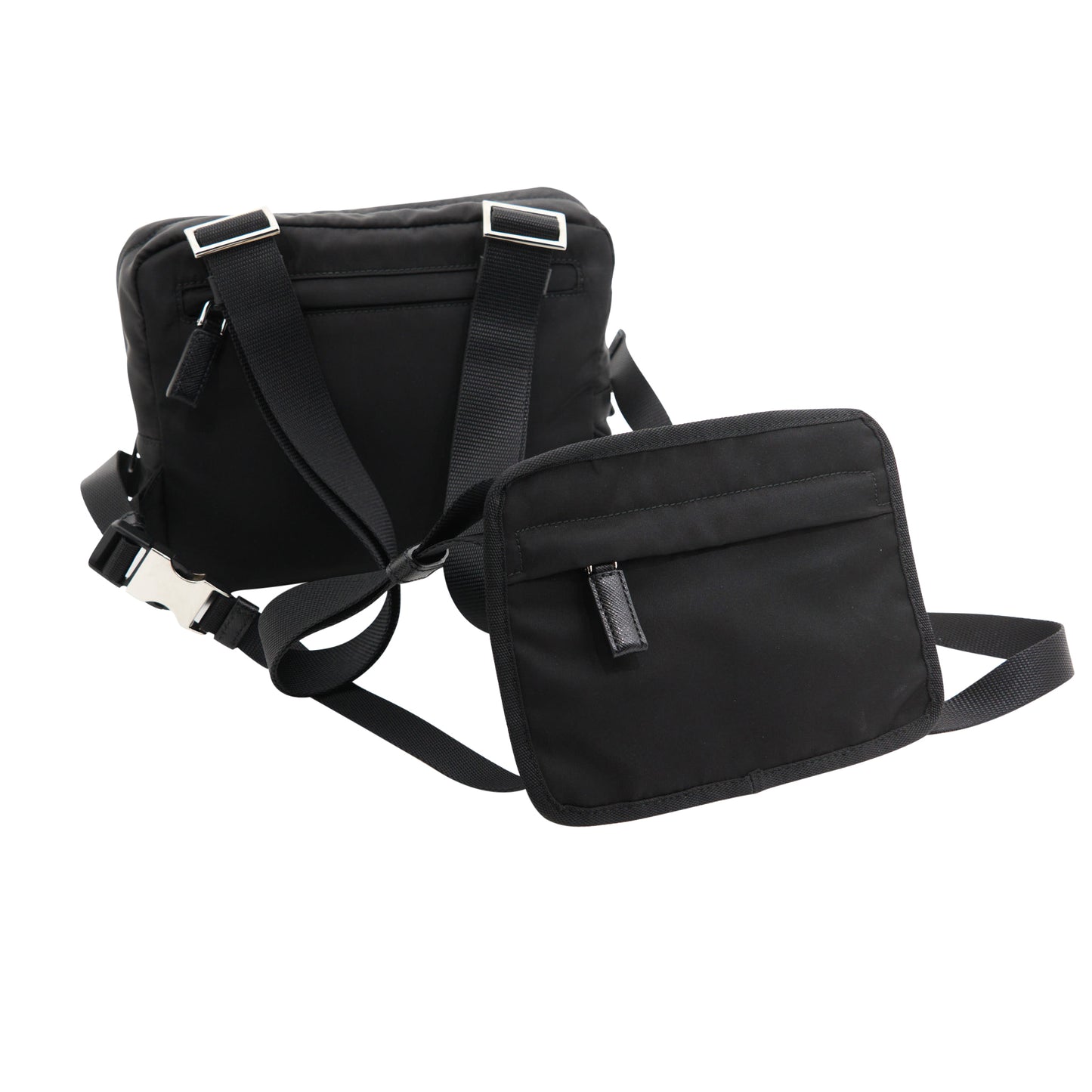 Prada Nylon Harness Bag in Black