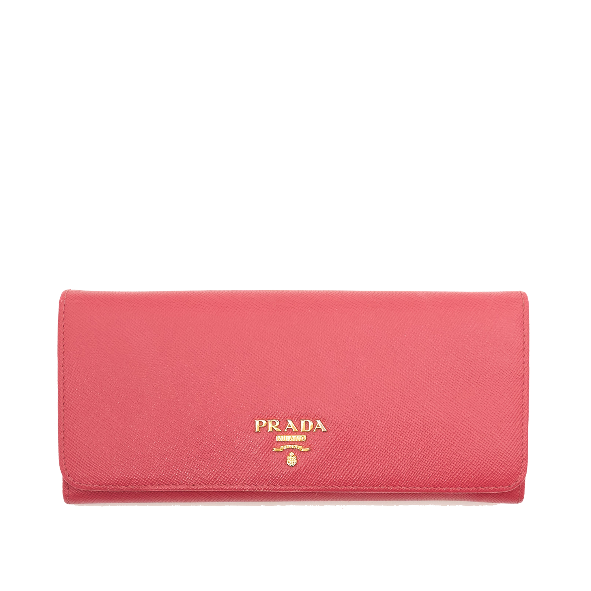 Prada Pink Saffiano Leather Wallet