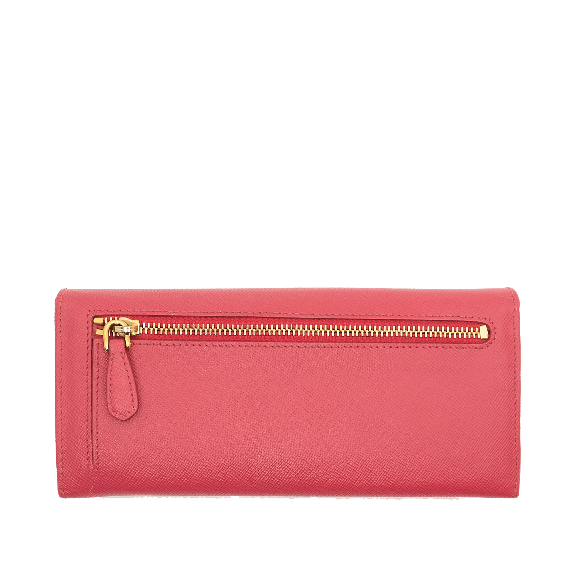 Prada Pink Saffiano Leather Wallet
