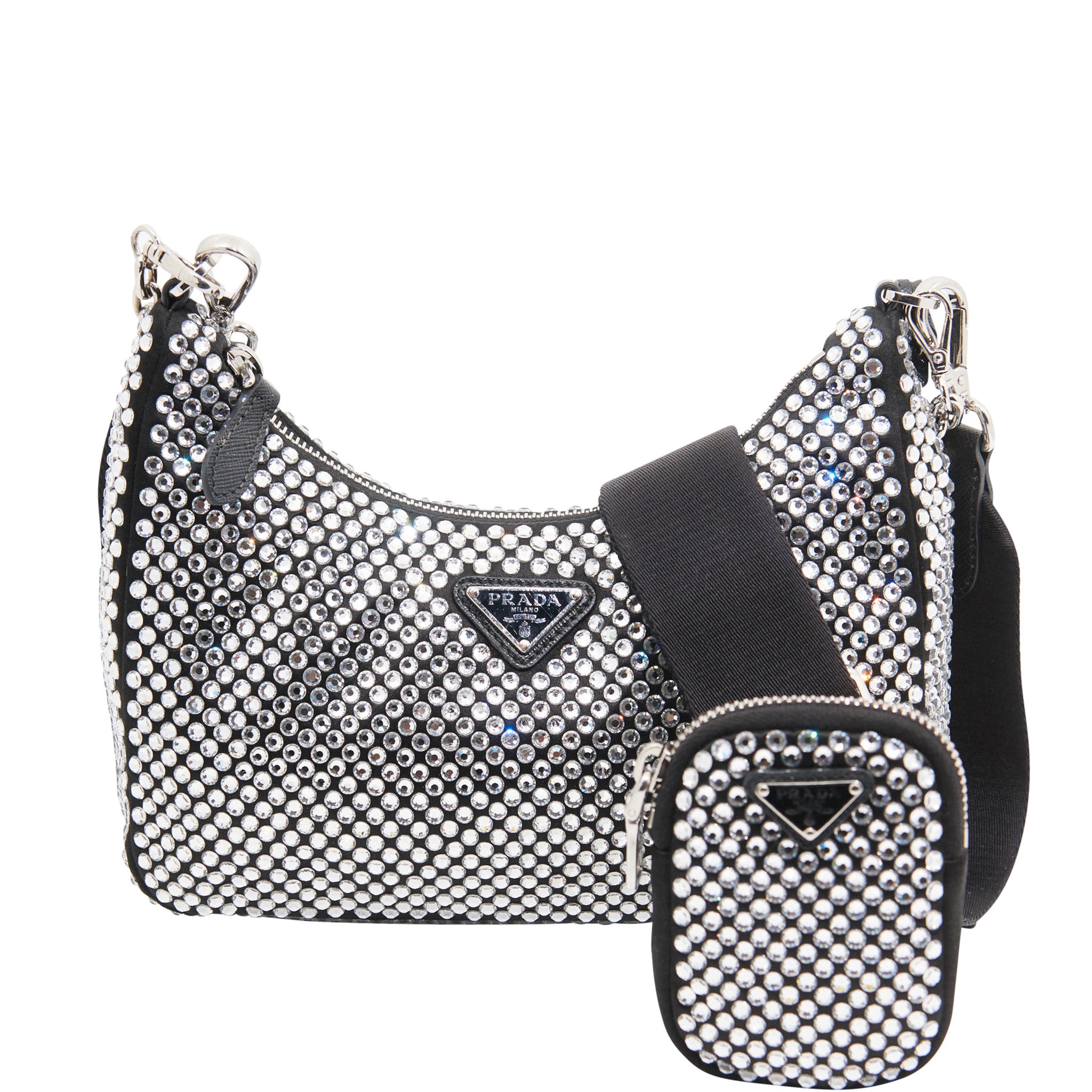 Prada Re-Edition 2005 Bag With Crystals