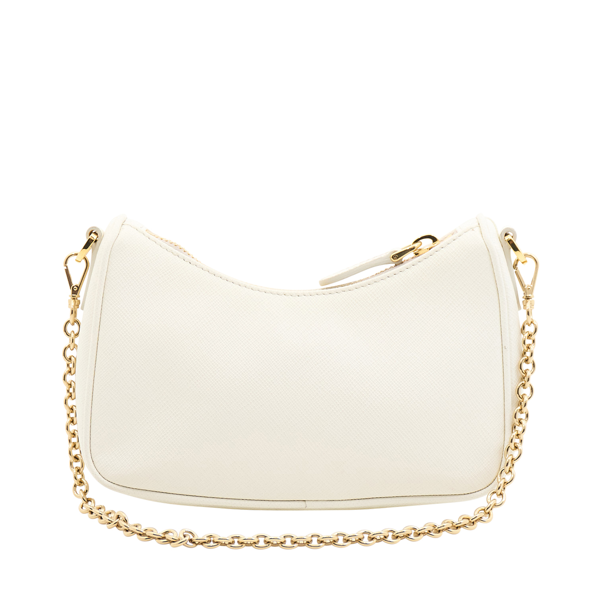 Prada Re-Edition 2005 Shoulder Bag Saffiano White