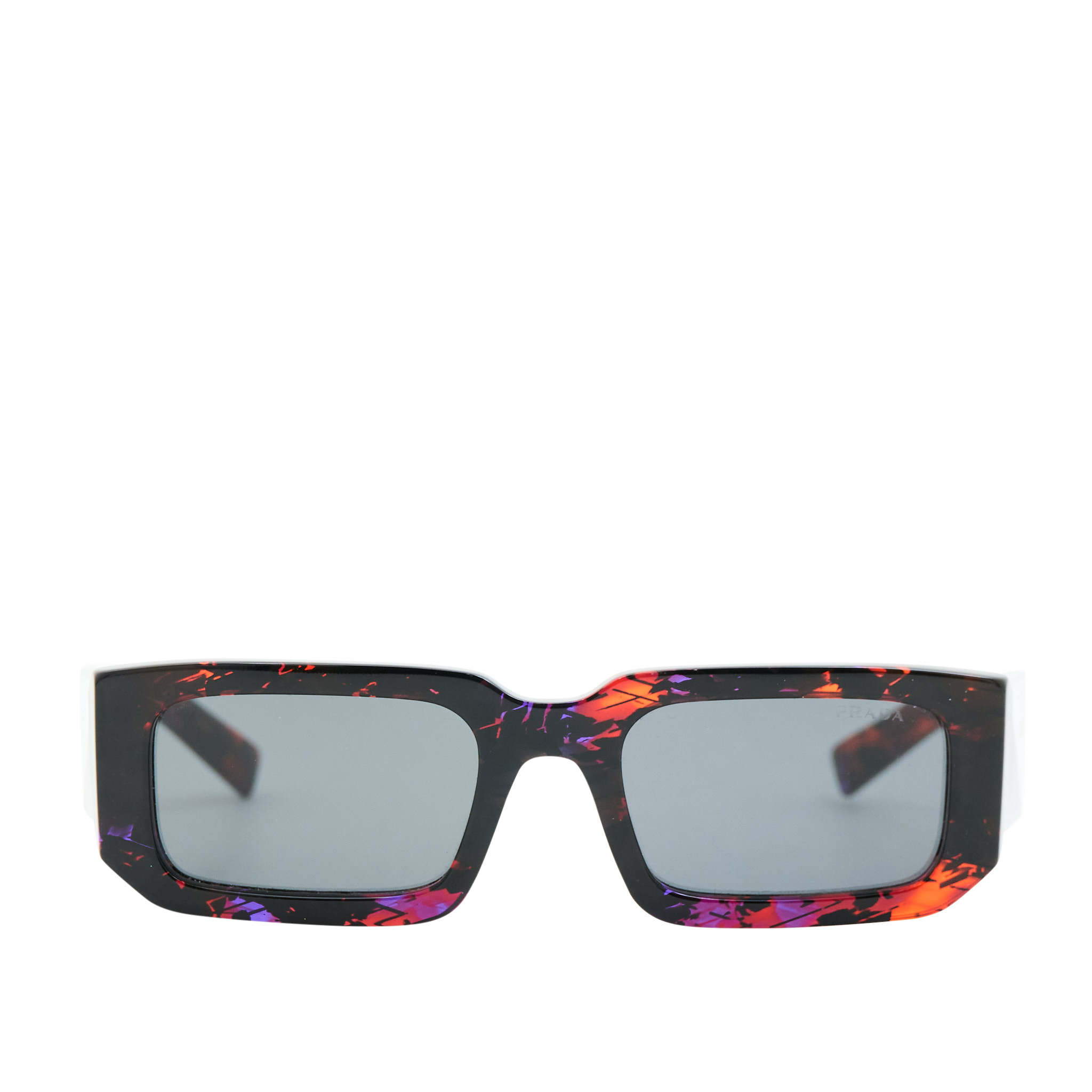 Prada SPR06Y Acrylic Sunglasses in Abstract Orange
