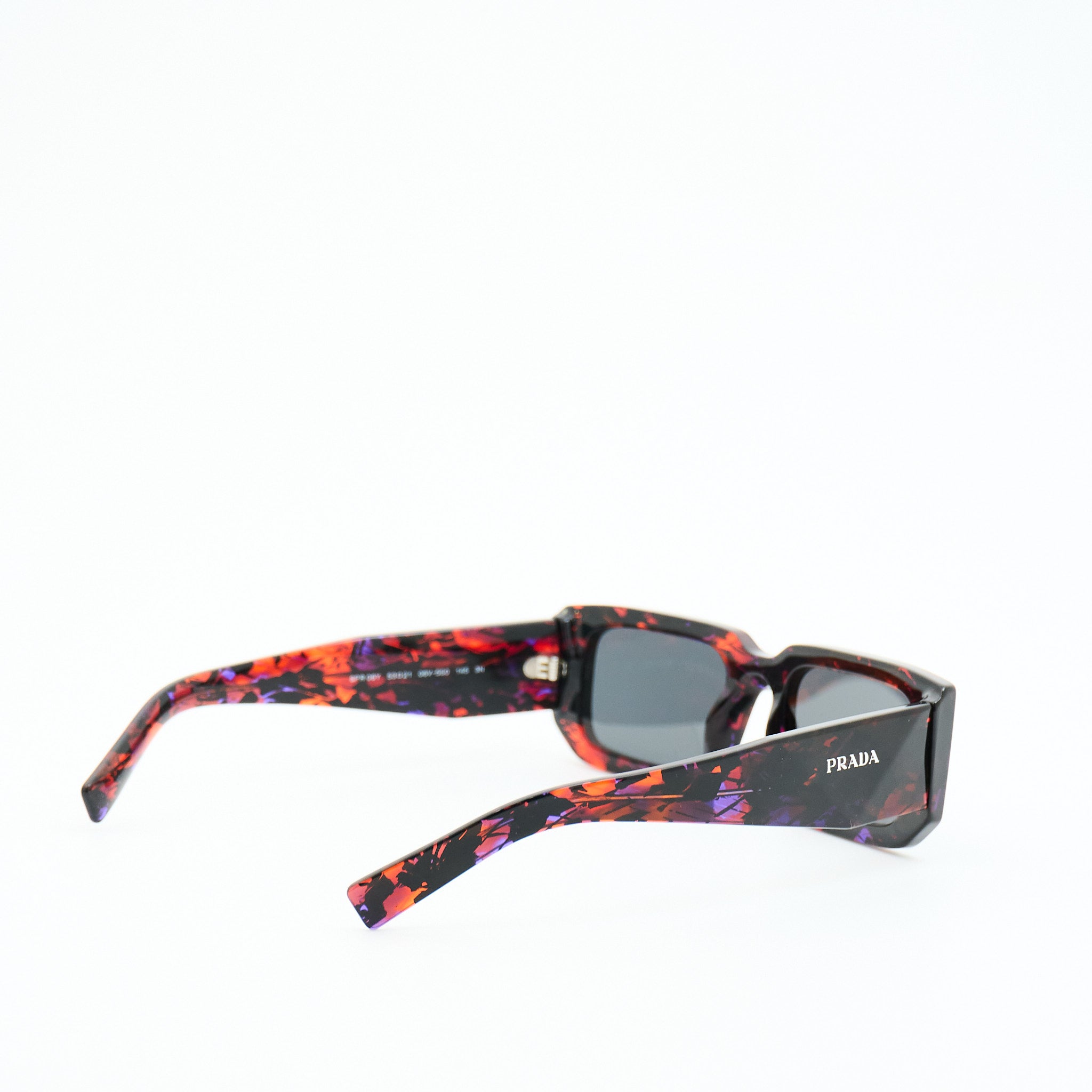 Prada SPR06Y Acrylic Sunglasses in Abstract Orange