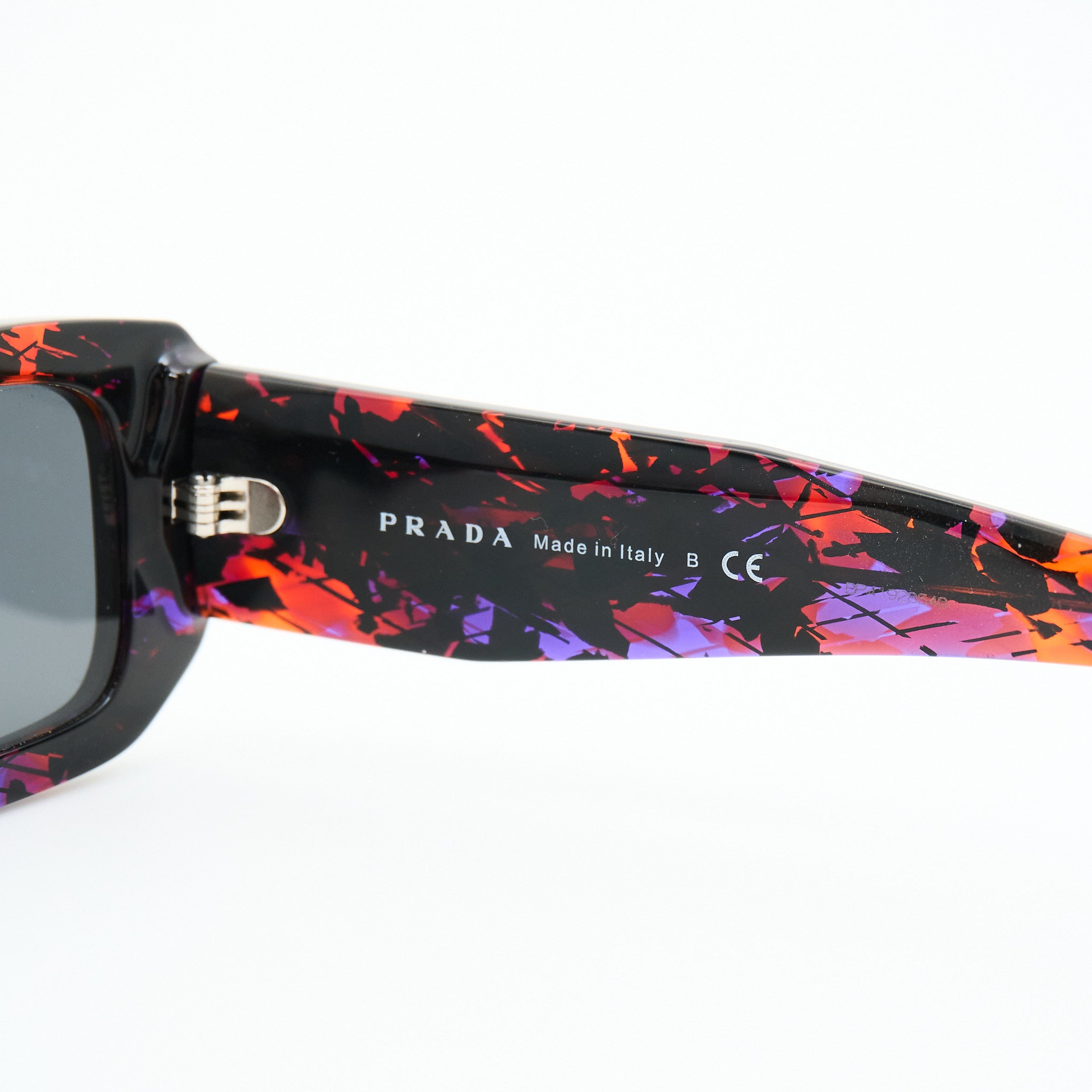 Prada SPR06Y Acrylic Sunglasses in Abstract Orange