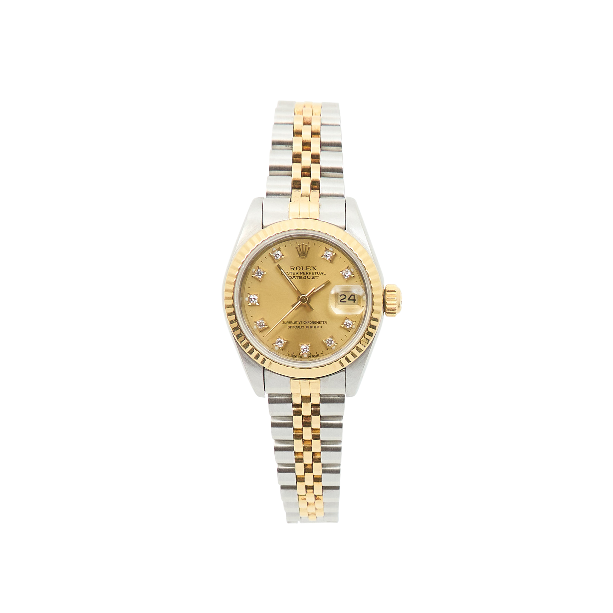 Rolex Datejust 26mm Champagne Diamond Dial