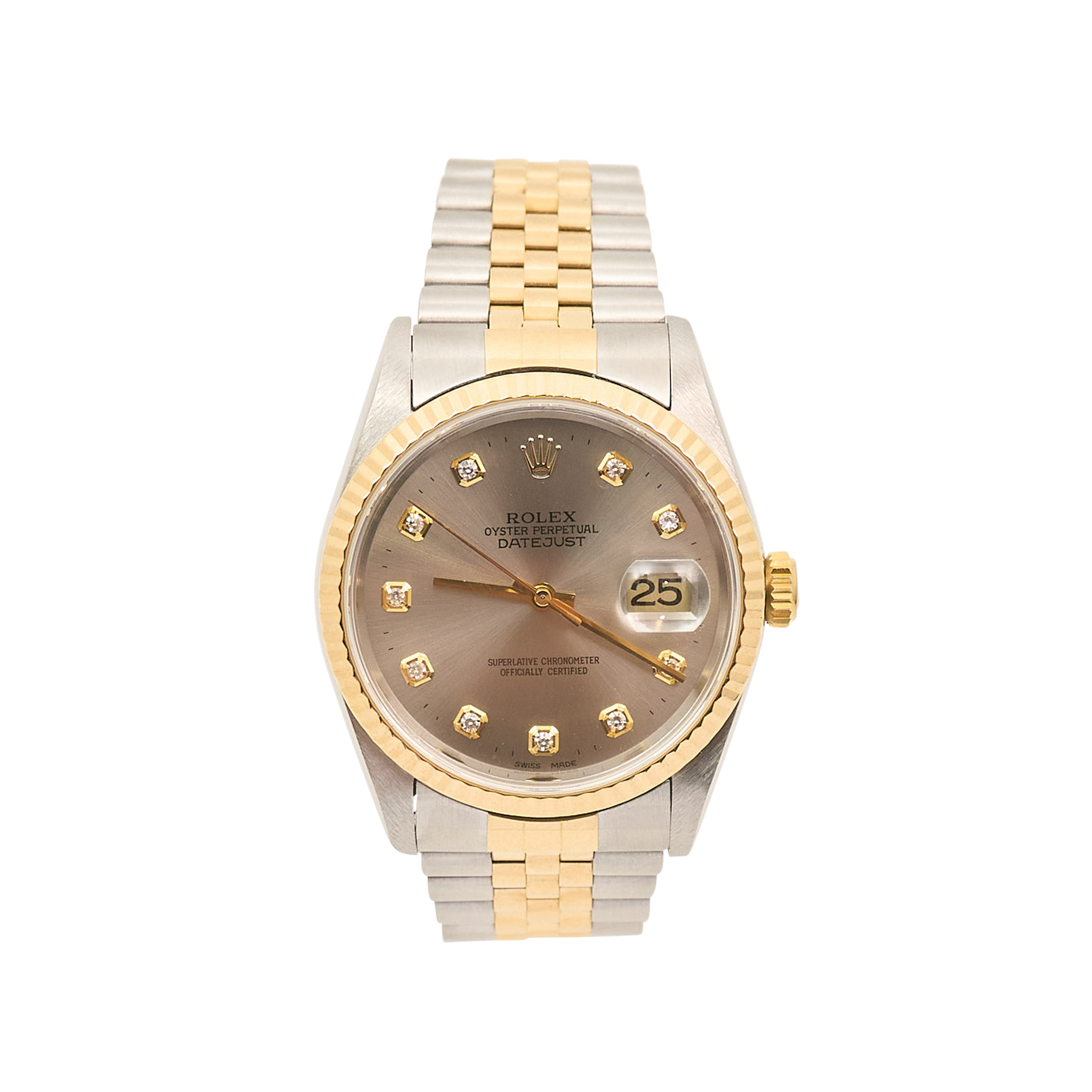 Rolex Datejust 36 Slate Grey Diamond Dial 16233