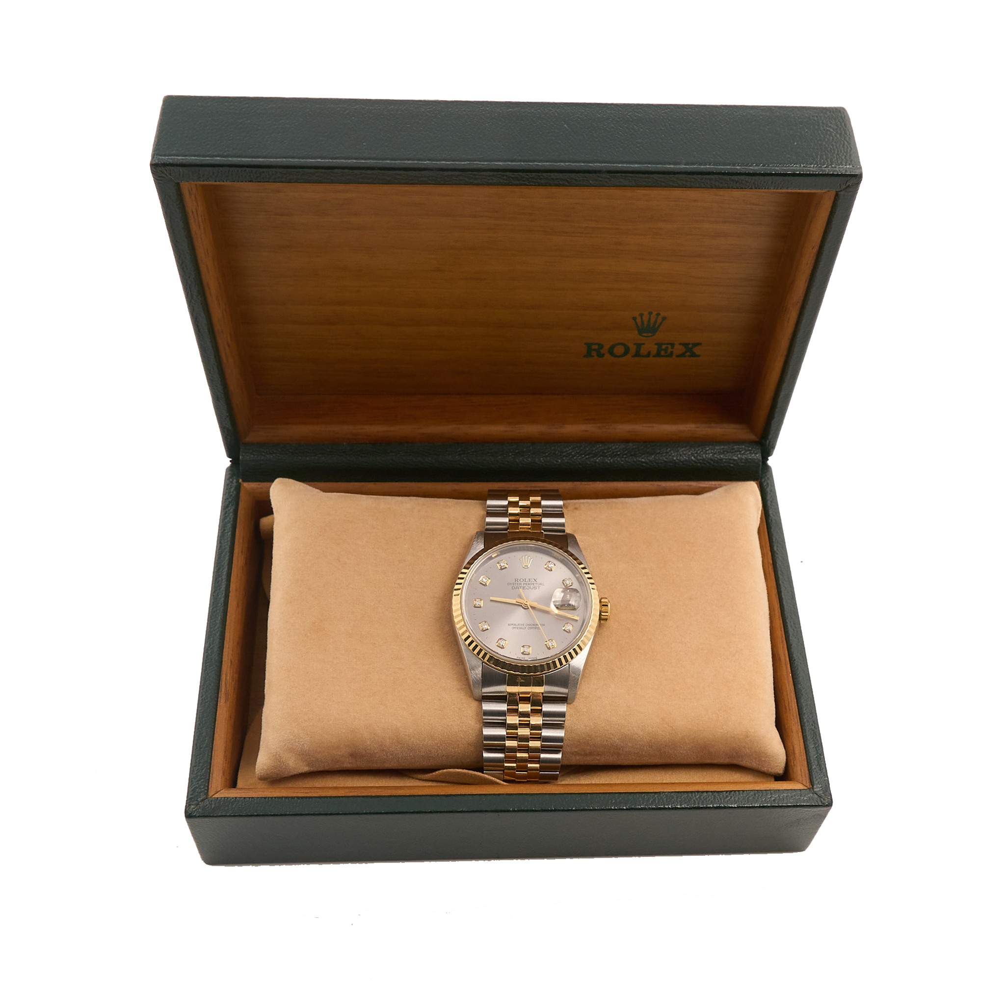 Rolex Datejust 36 Slate Grey Diamond Dial 16233