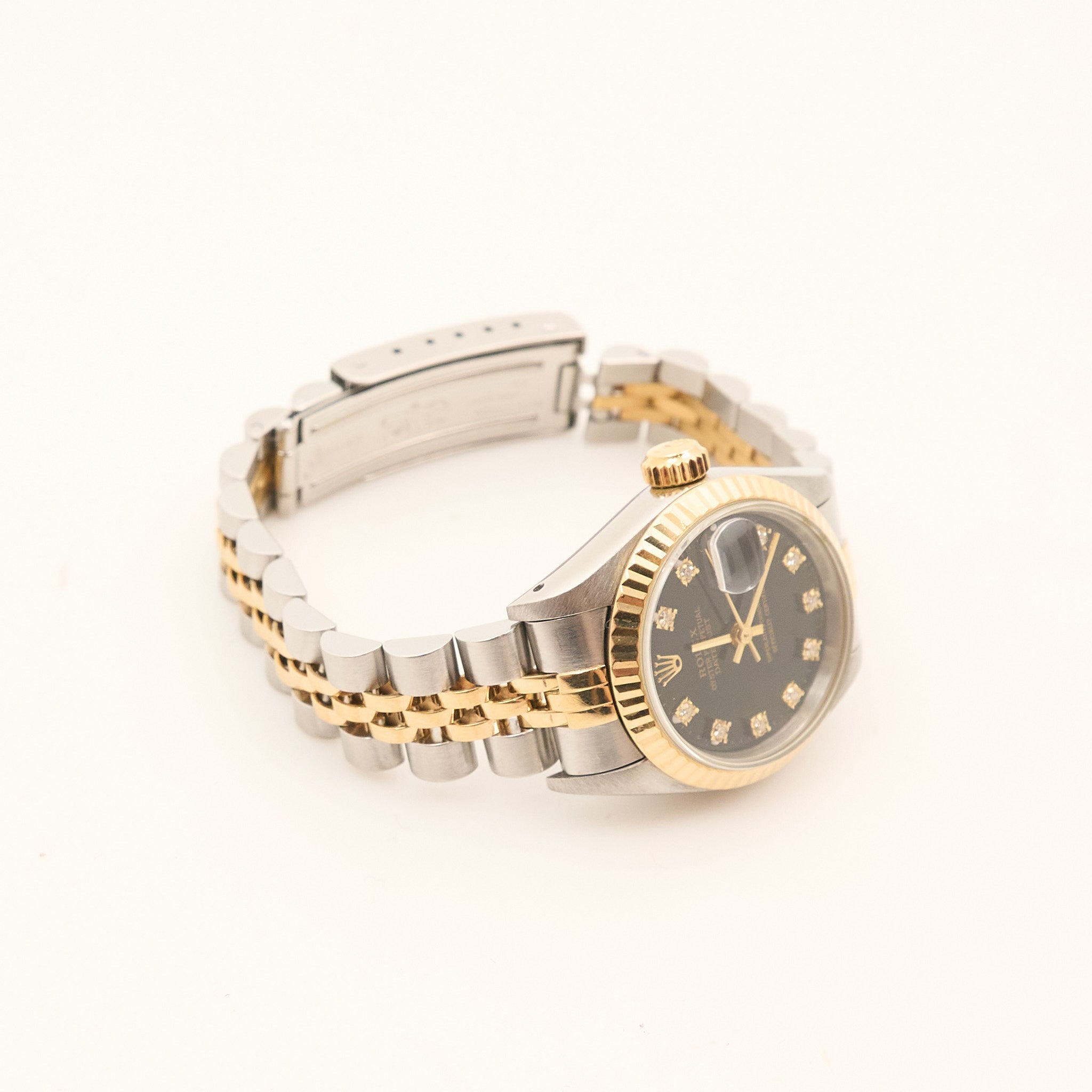 Rolex Datejust 26mm Black Diamond Dial Watch 69173