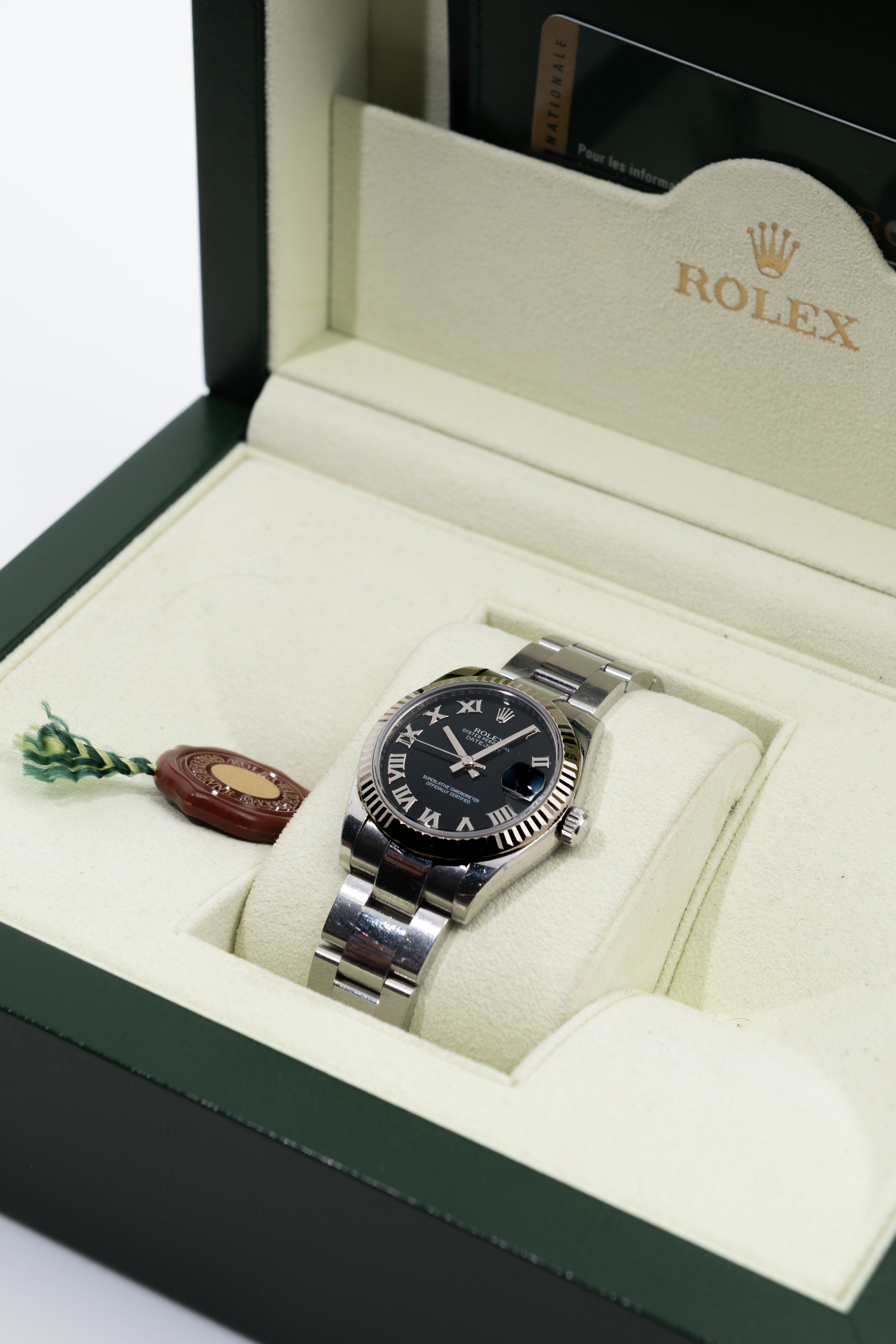 Rolex Datejust 31 White Roselor Bright Black - 178274 - 2015