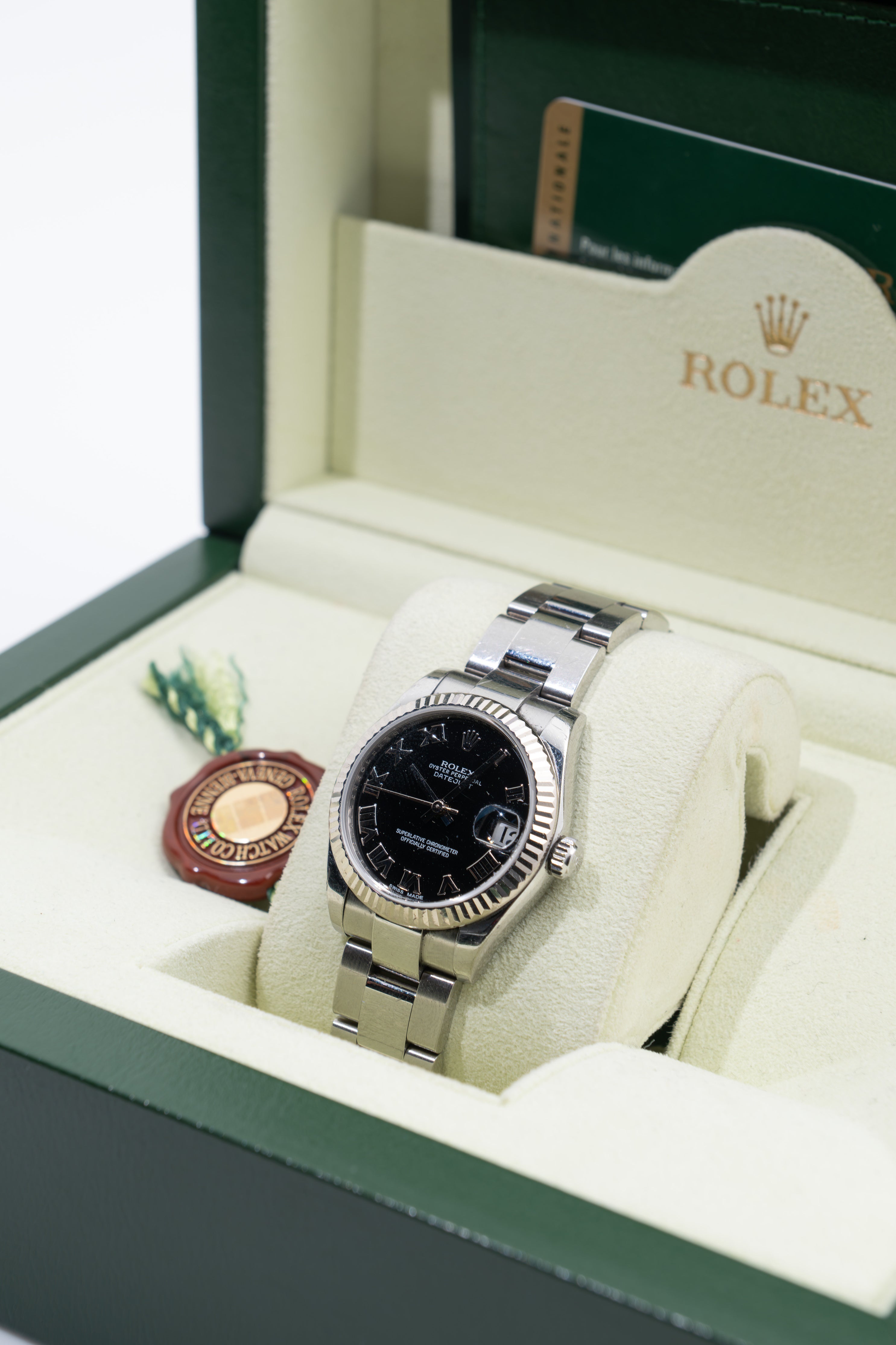 Rolex Datejust 31 White Roselor Bright Black - 178274 - 2015