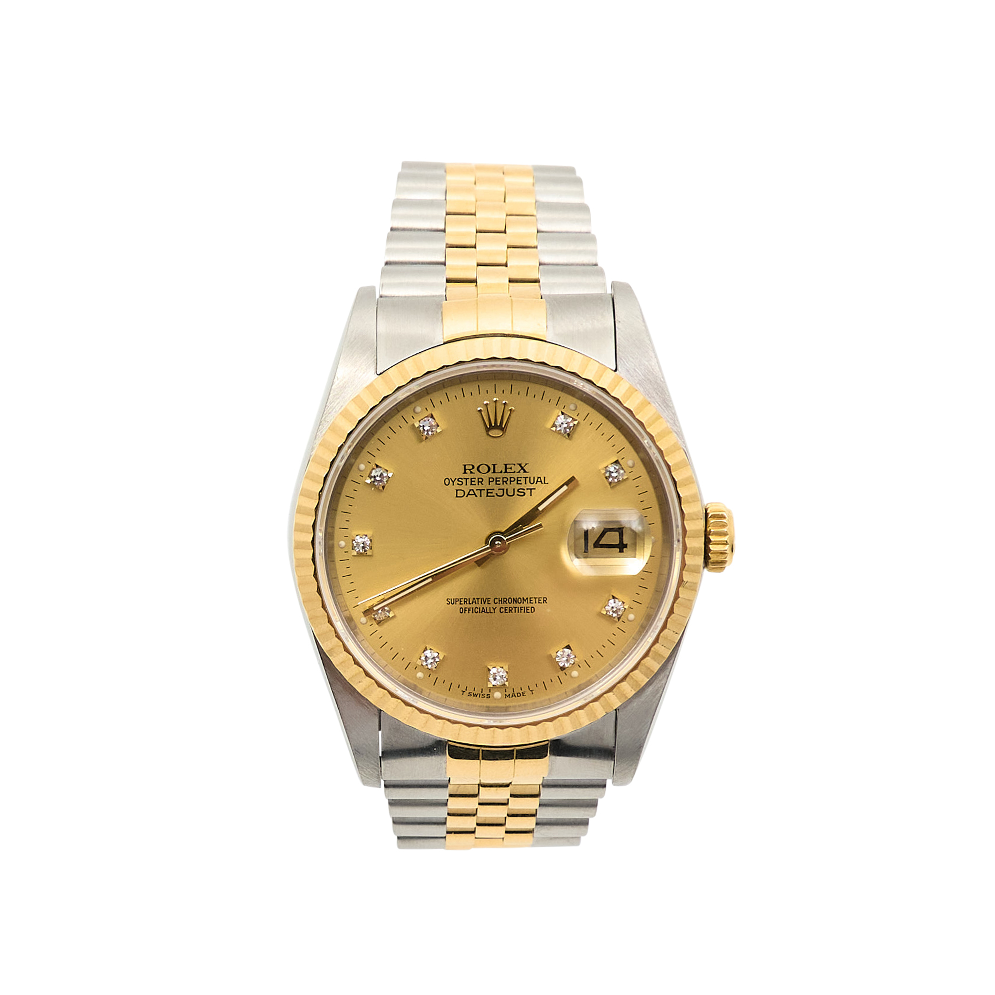 Rolex DateJust 36 Diamond Pointer