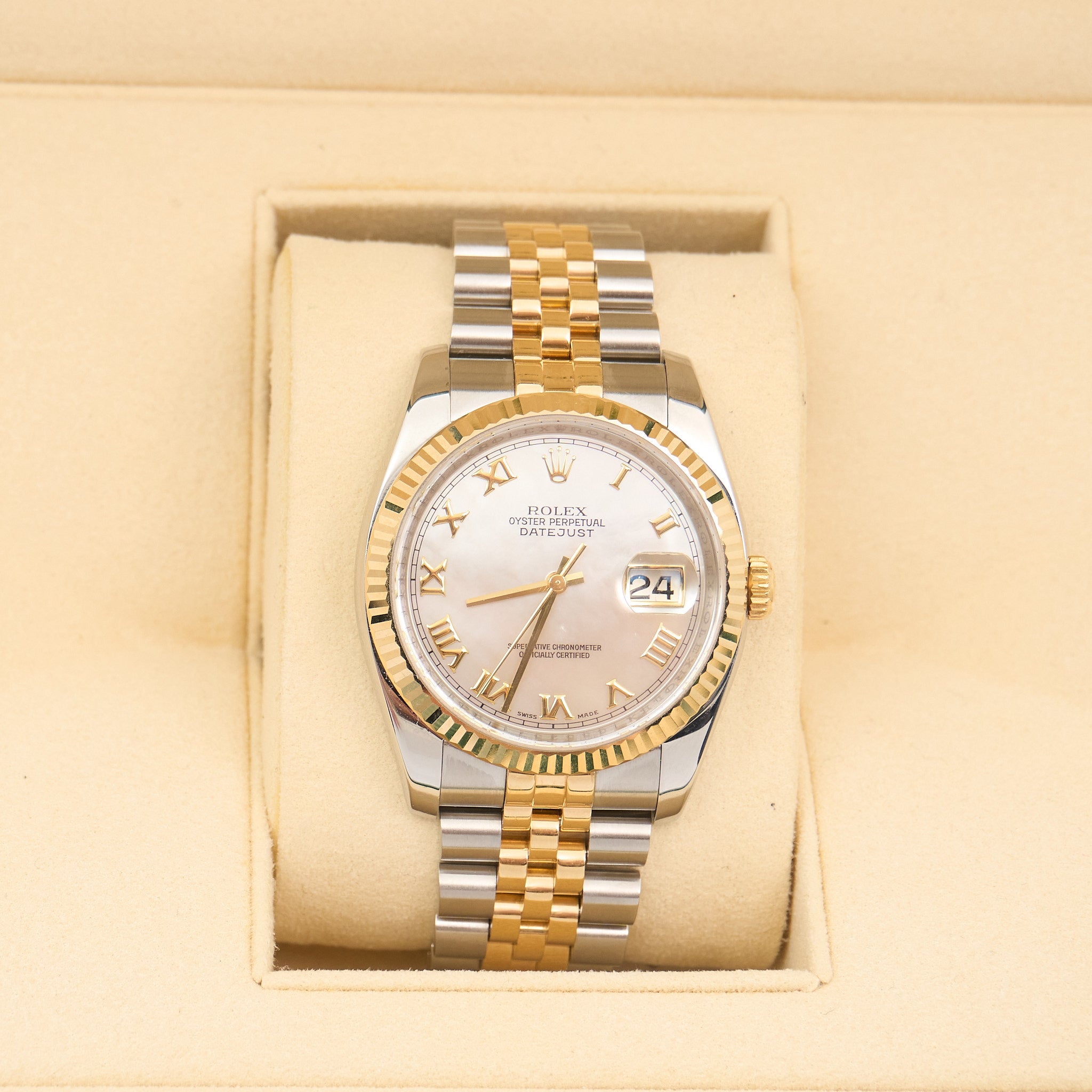 Rolex Datejust 36 Mother of Pearl Roman Dial 116233
