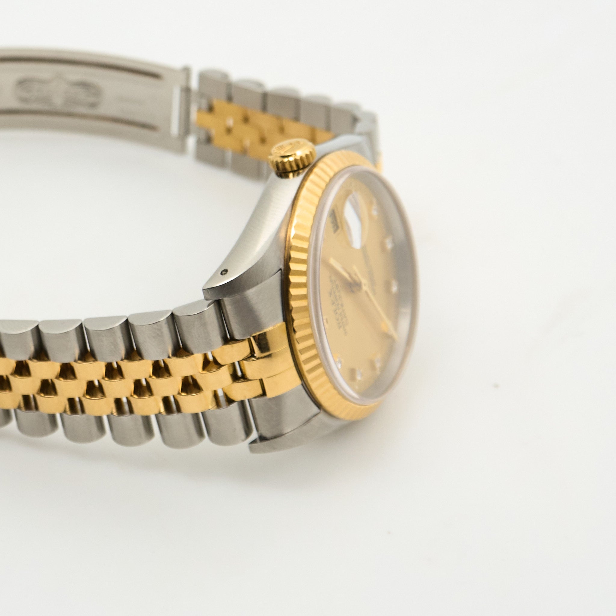 Rolex Datejust 36mm Two Tone Diamond Pointer Watch 16233