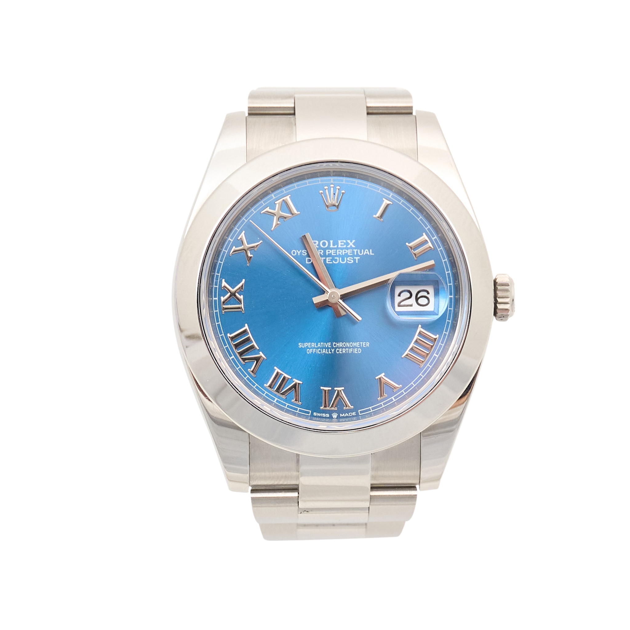 Rolex Datejust 41 Azurro Blue Oystersteel 126300