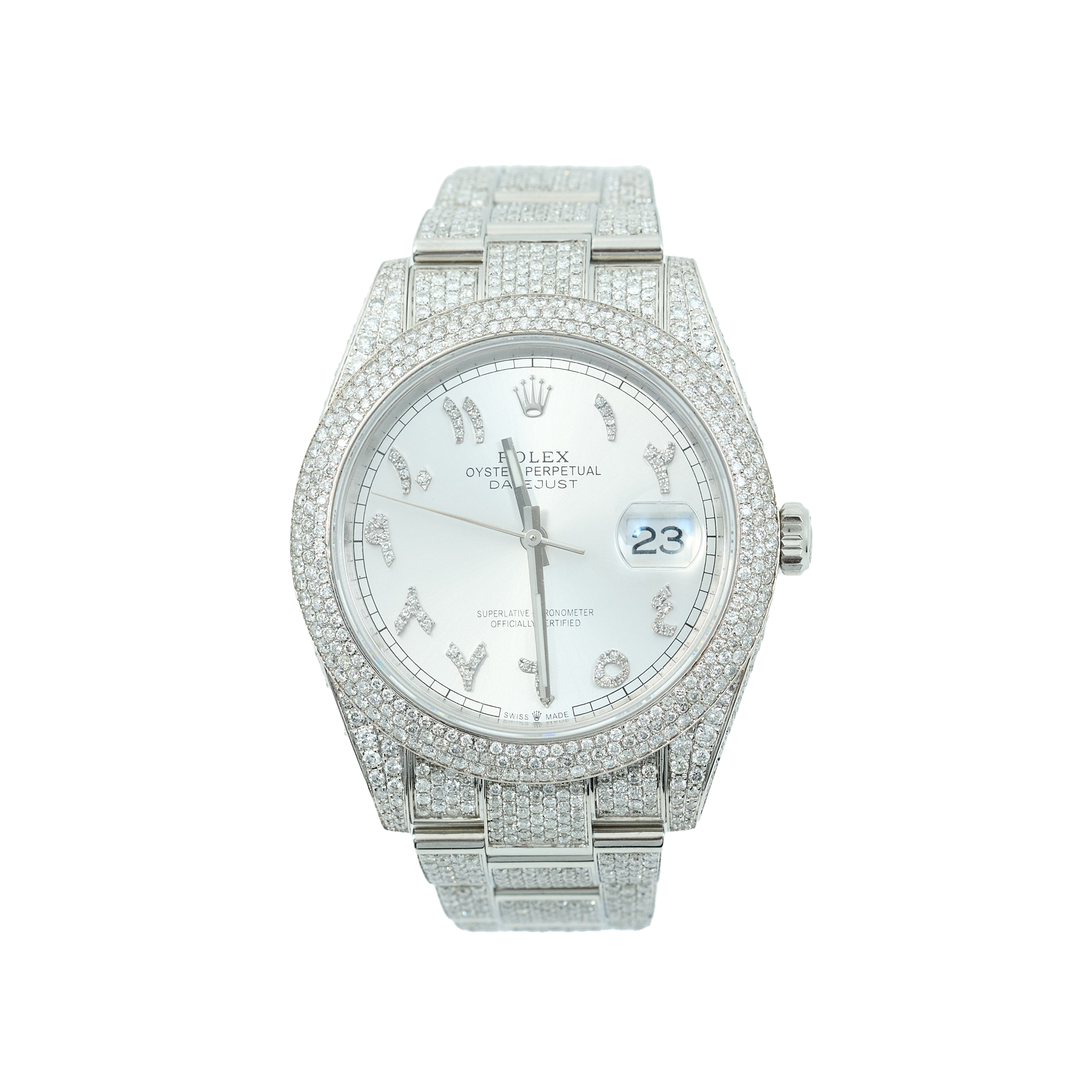 Rolex Datejust 41 Diamond Set Arabic dial