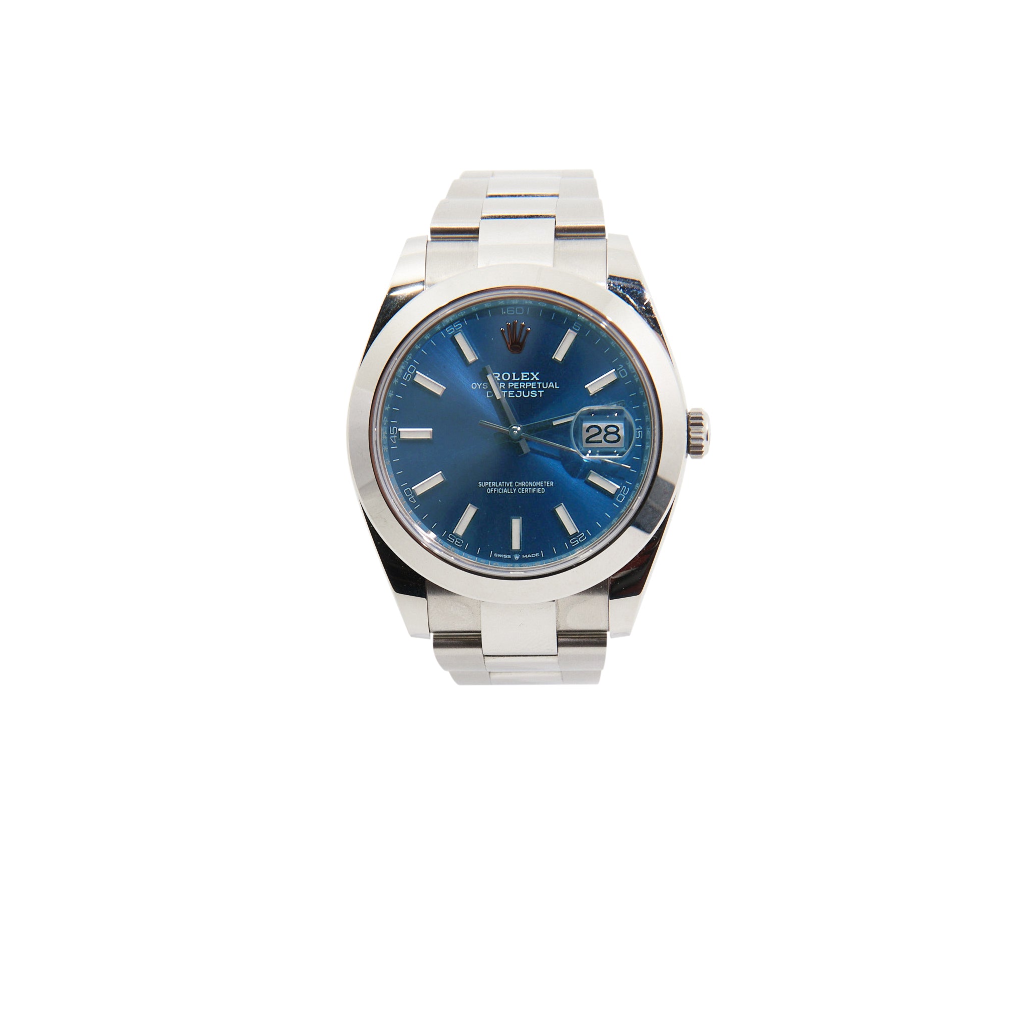 Rolex Datejust 41 Oystersteel Bright Blue - 126300 - 2021