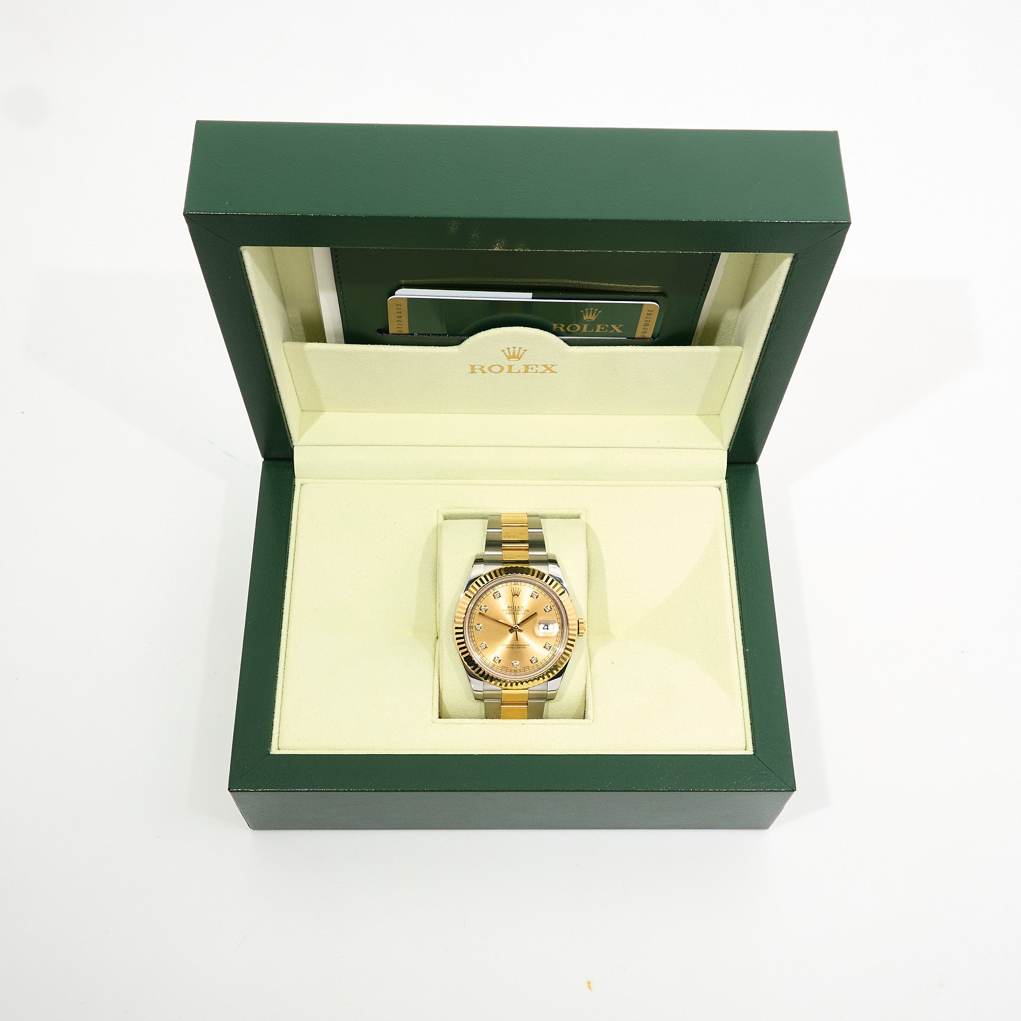 Rolex Datejust 41mm Champagne Diamond Dial 116333