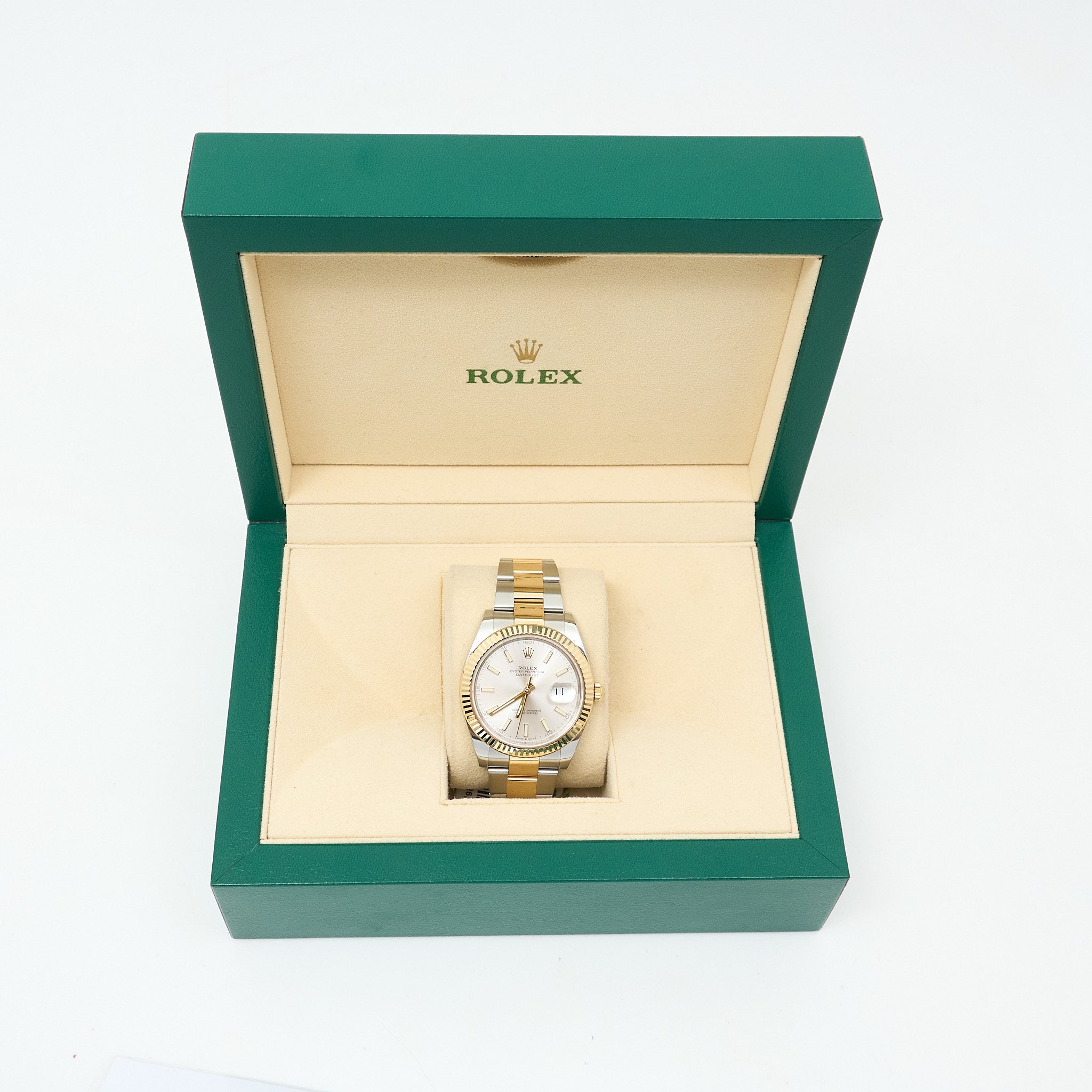 Rolex Datejust 41 Two-Tone Oystersteel & 18ct Yellow Gold Silver Dial Ref 126333