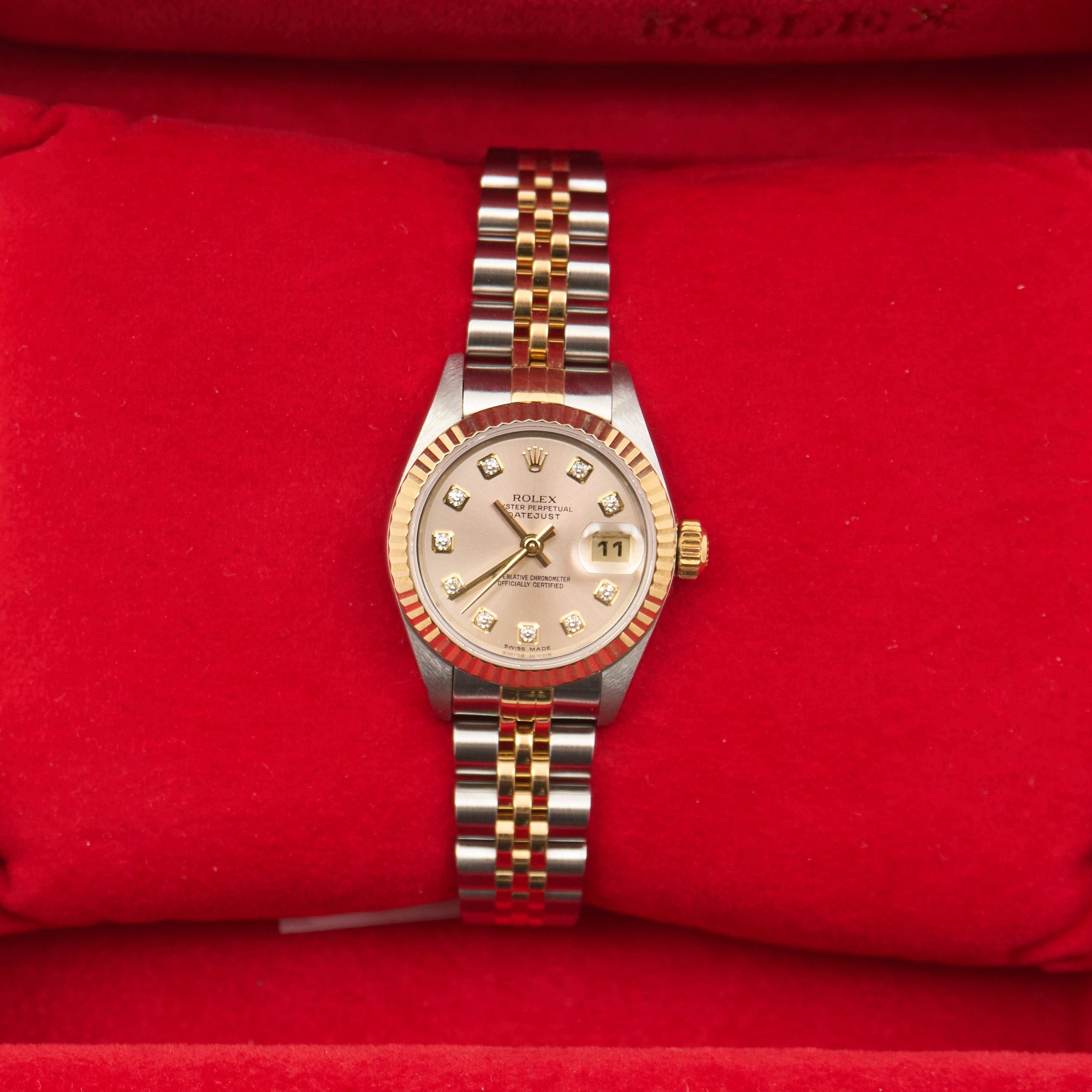 Rolex Lady Datejust 26 Champagne DIamond Dial