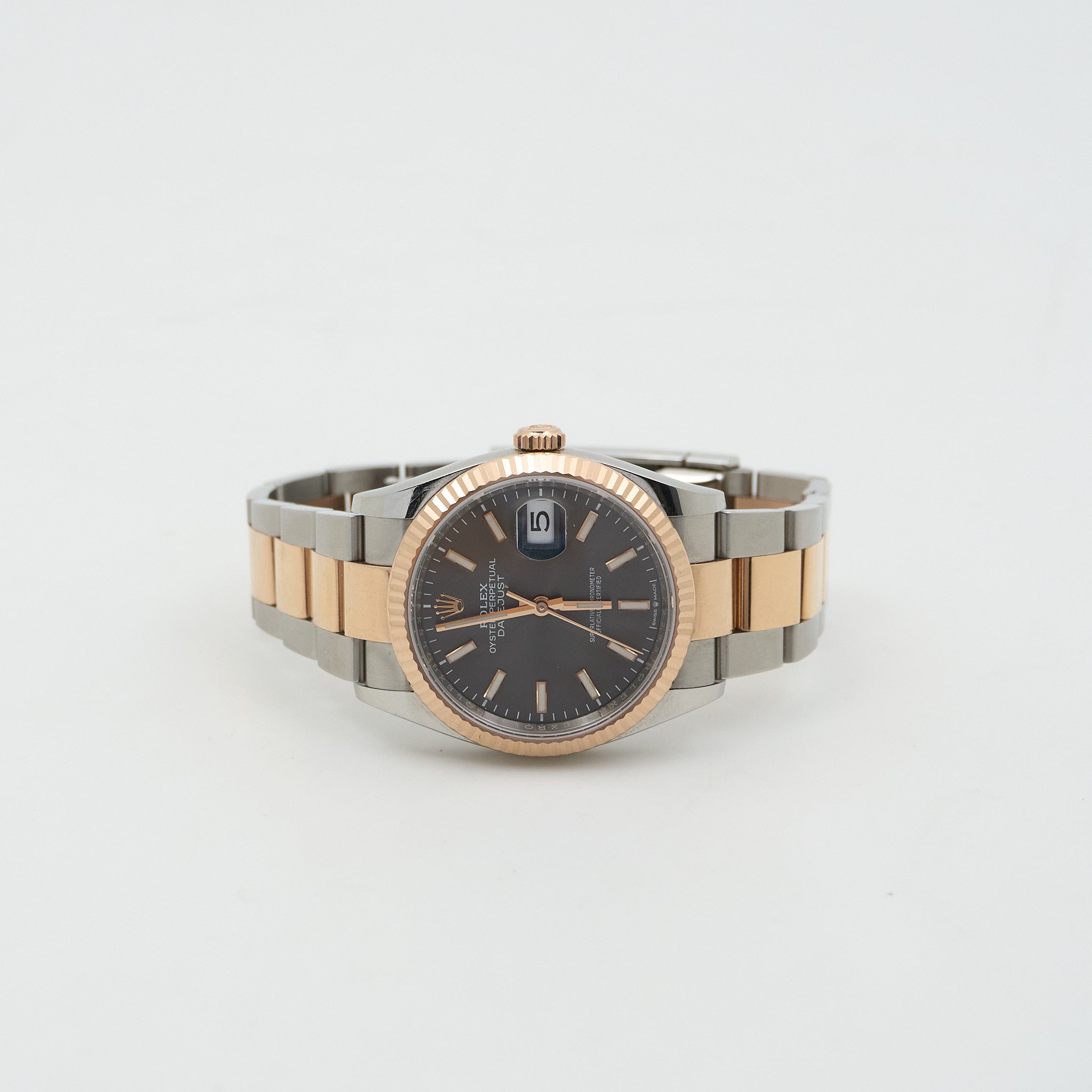 Rolex Datejust Two-Tone Rose Gold Slate Dial 36mm 77XZ9298