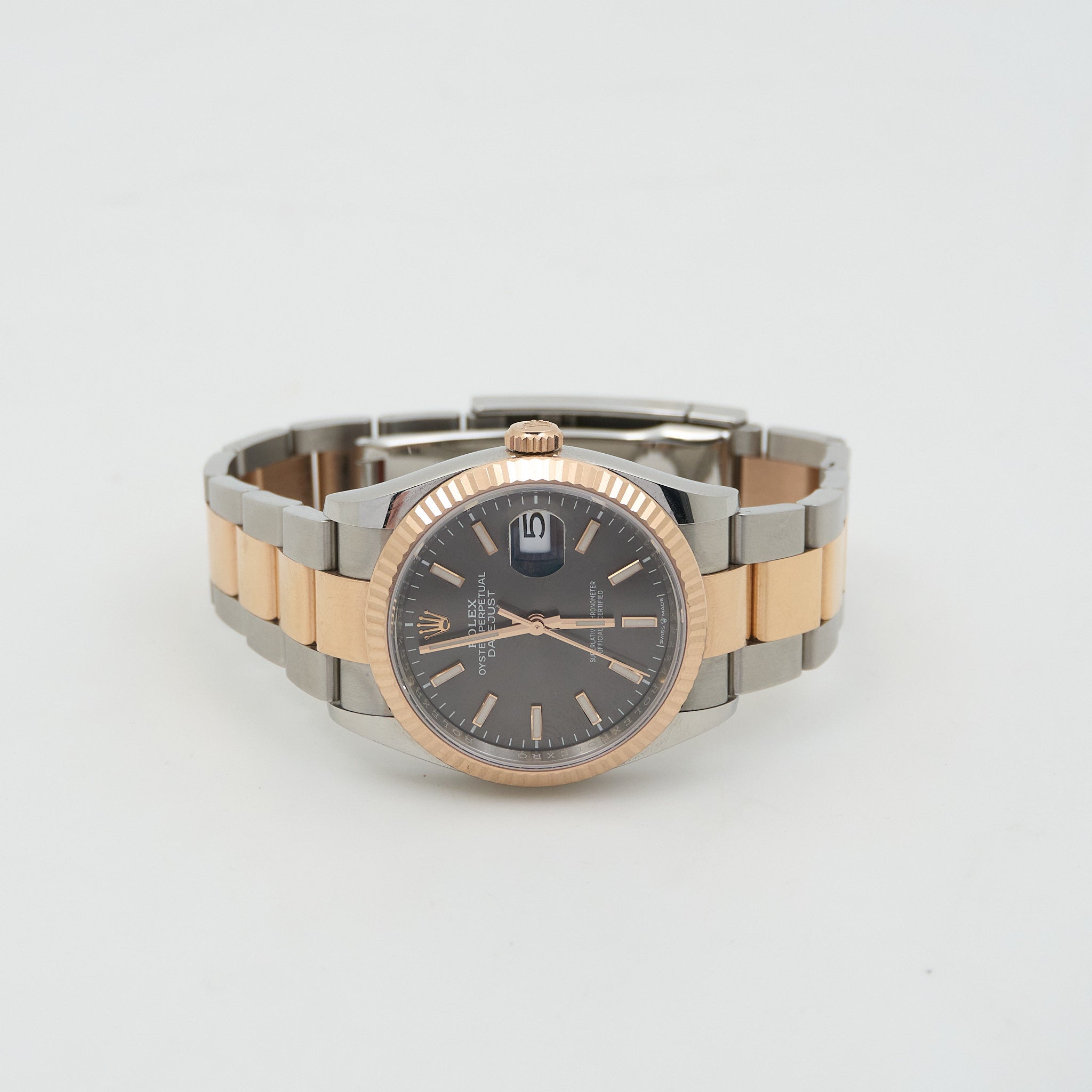 Rolex Datejust Two-Tone Rose Gold Slate Dial 36mm 77XZ9298