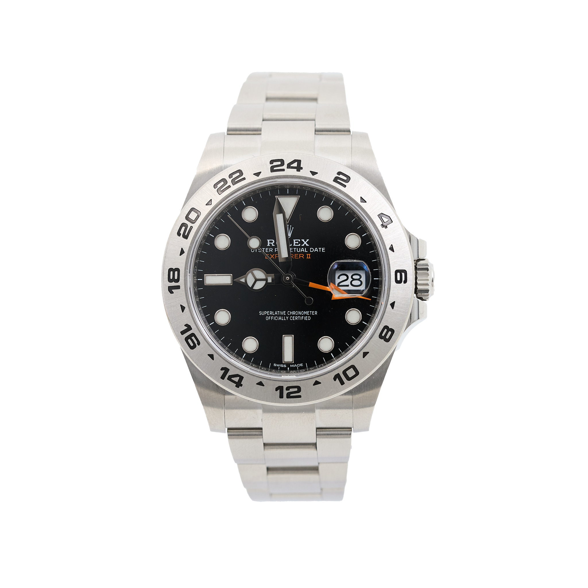 Rolex Explorer II Black Dial Stainless Steel Watch