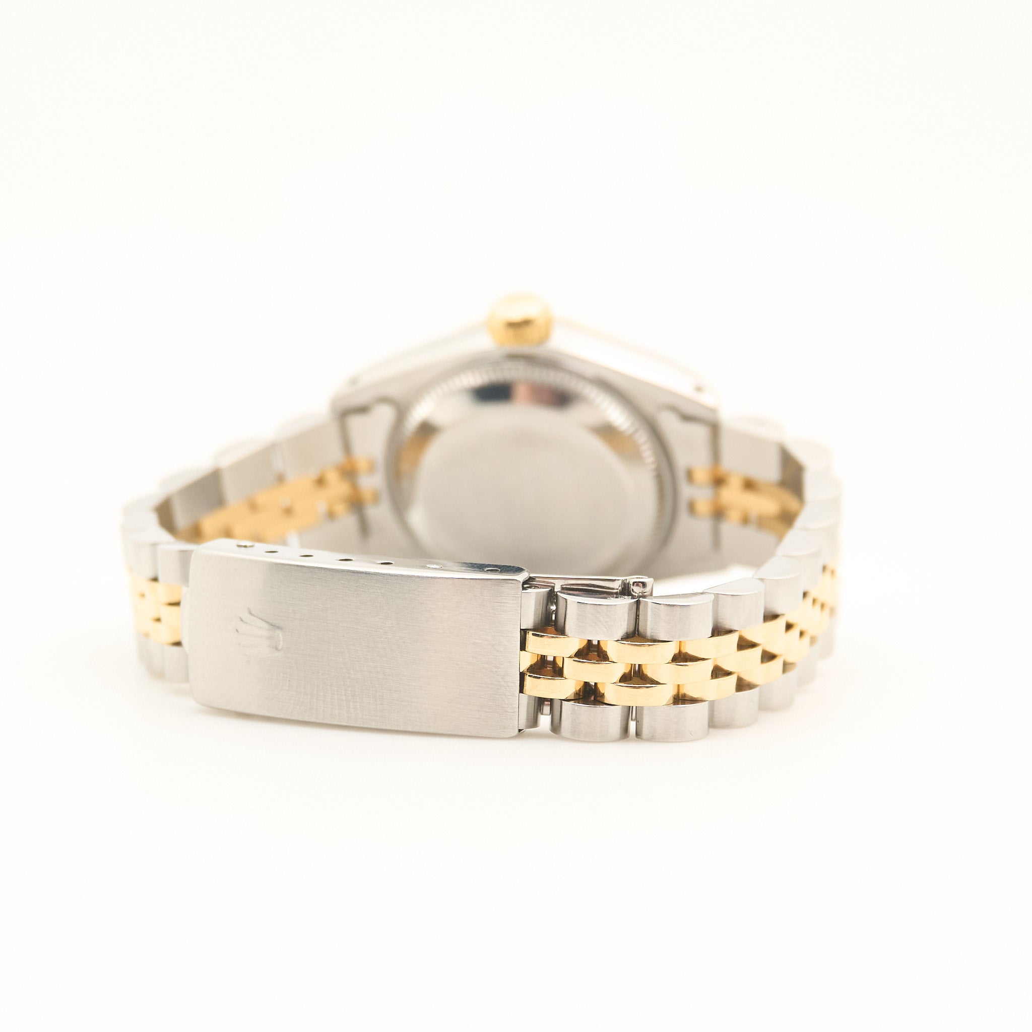 Rolex Ladies 26mm Datejust Two Tone Champagne Diamond Dial 69173