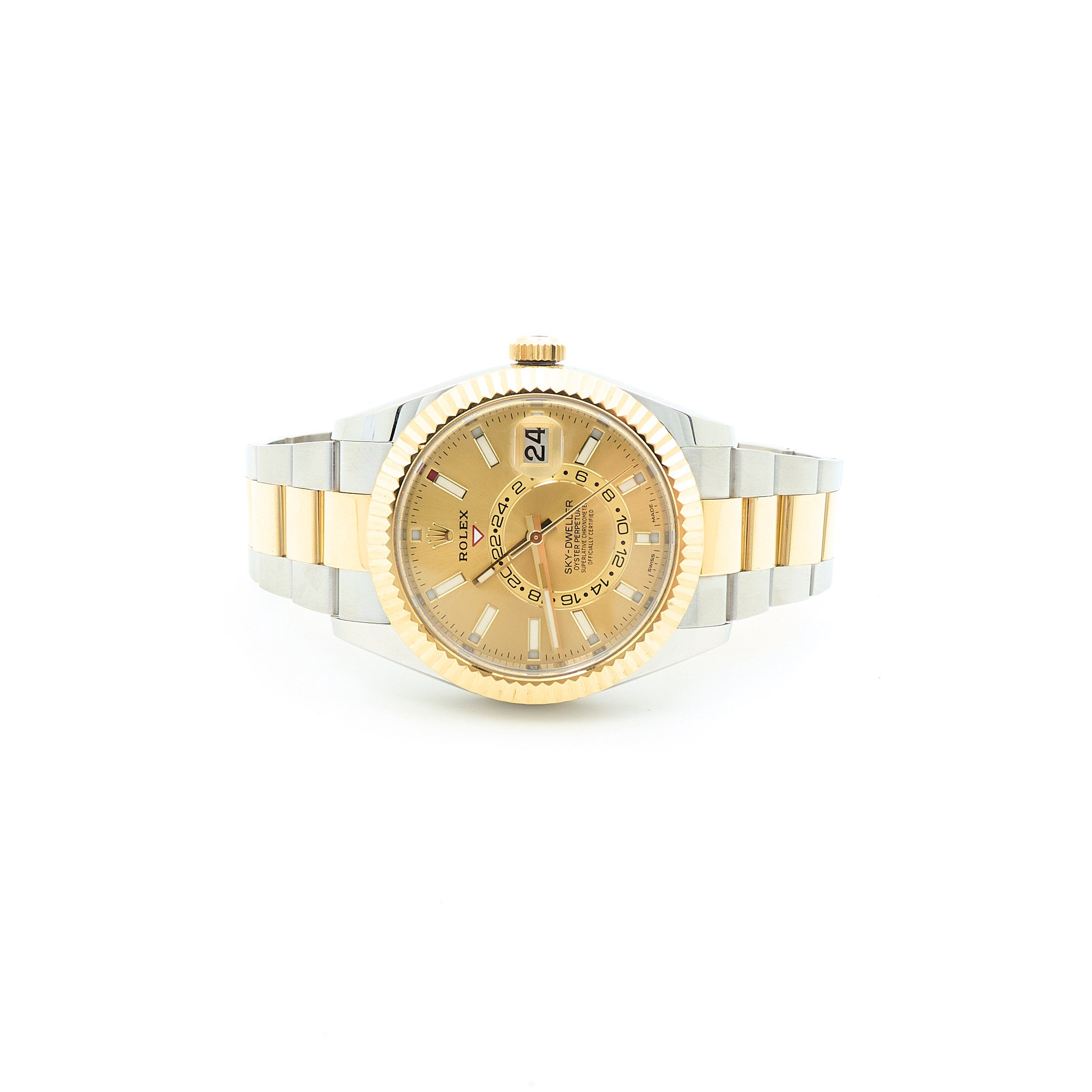 Rolex Sky-Dweller 41mm Oystersteel & Yellow Gold Champagne Dial 41mm