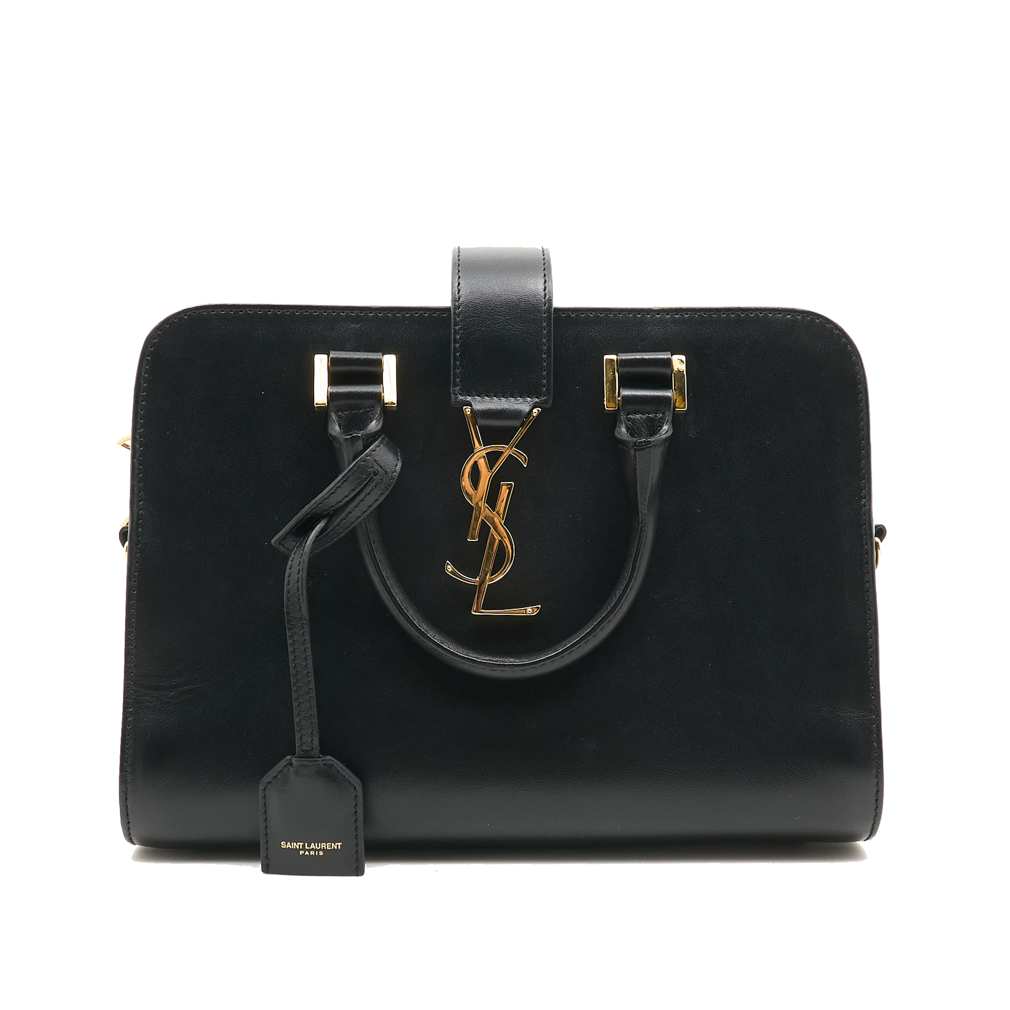 Saint Laurent Cabas Handbag In Black Leather